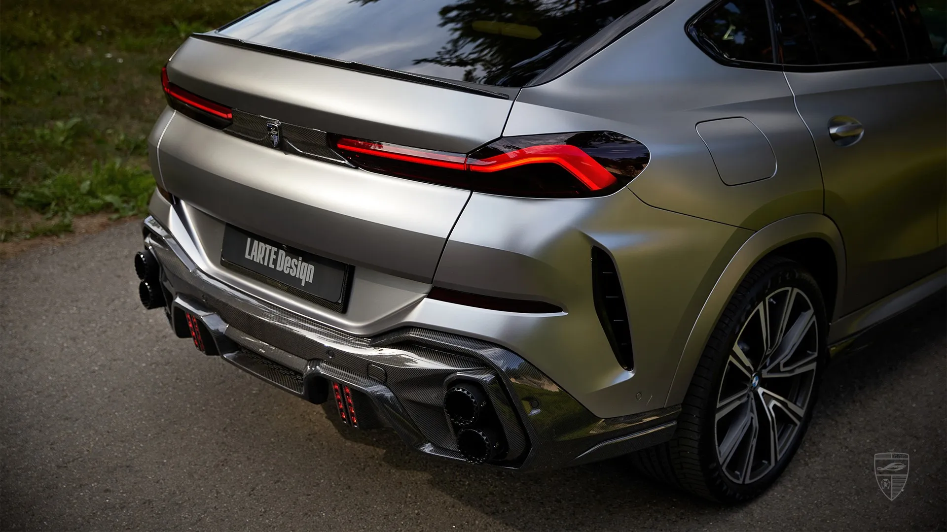 BMW X6 G06 with modified custom styling and luxury coupe suv exterior