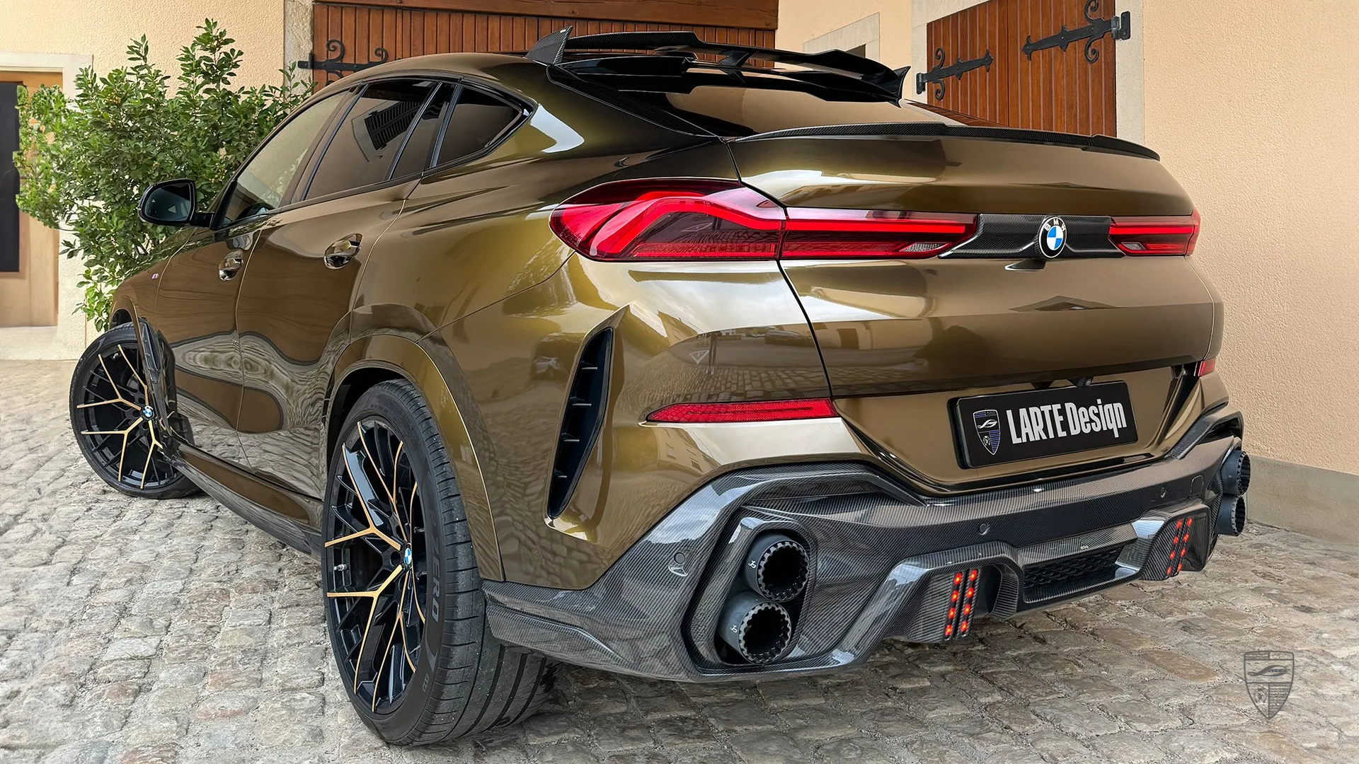 BMW X6 G06 in Brown Topaz Metallic — prestige-level carbon customization and brutal styling upgrade