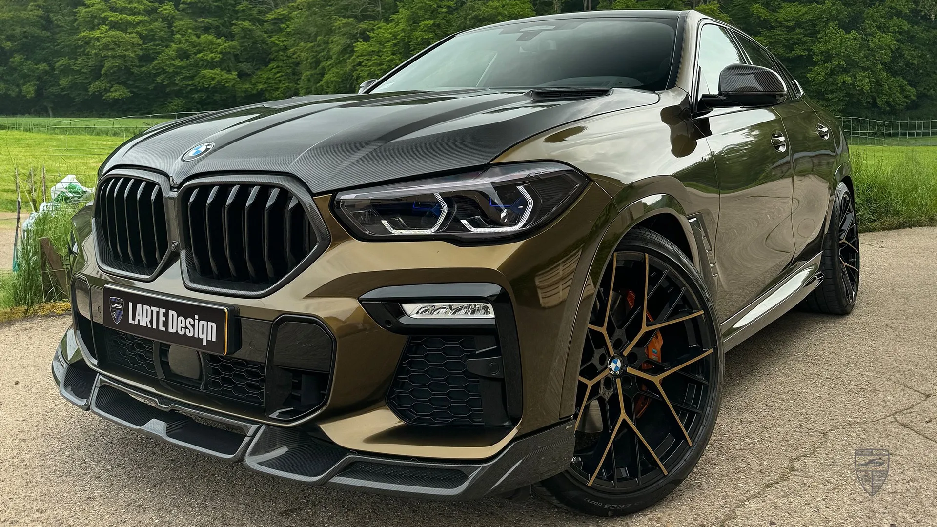 2023 BMW X6 G06 — exclusive fastback SUV in Brown Topaz with high-end visual identity