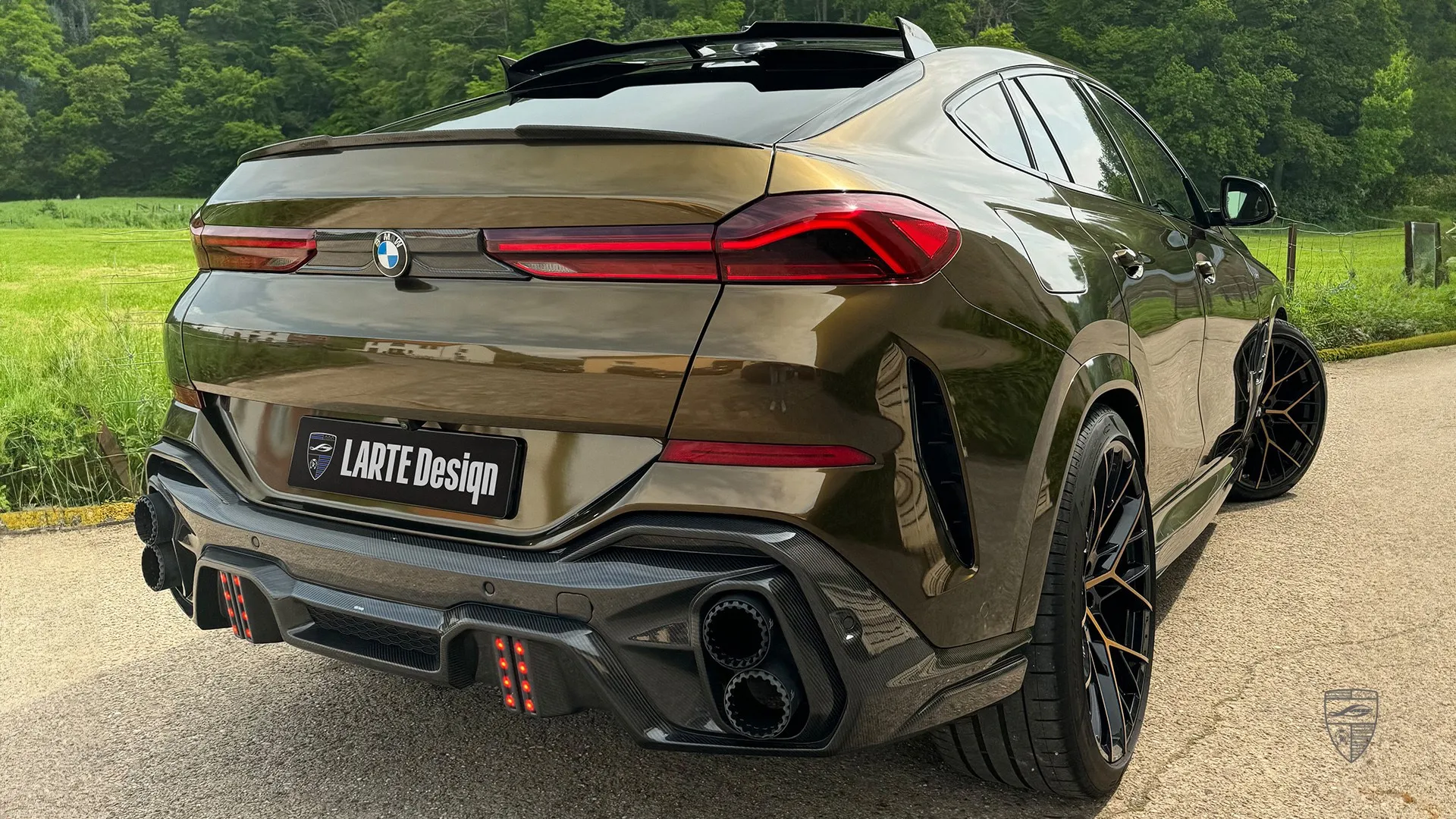 Brown Topaz Metallic BMW X6 G06 from Luxembourg — statement SUV appearance with sporty body package