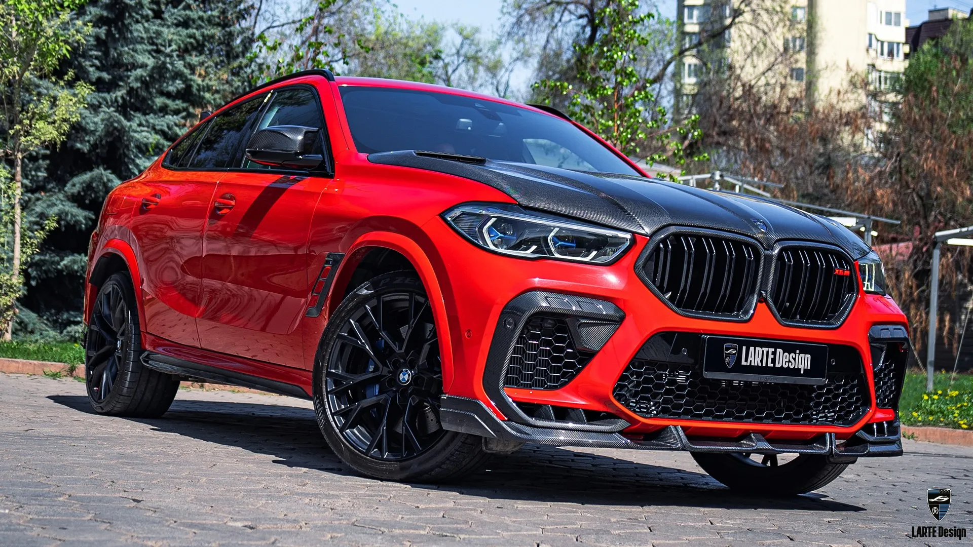 2023 Flamenco Red BMW X6M Competition F96 — brutal luxury SUV with signature appearance