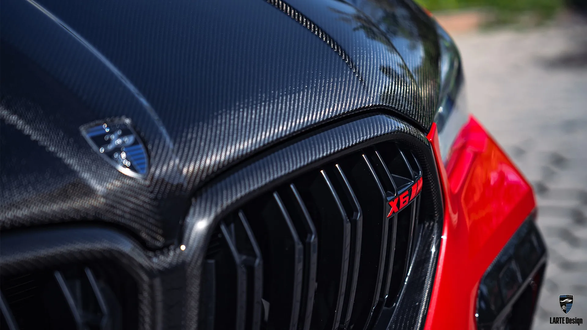Aggressive style BMW X6M F96 from Almaty — luxury SUV with exclusive carbon appearance
