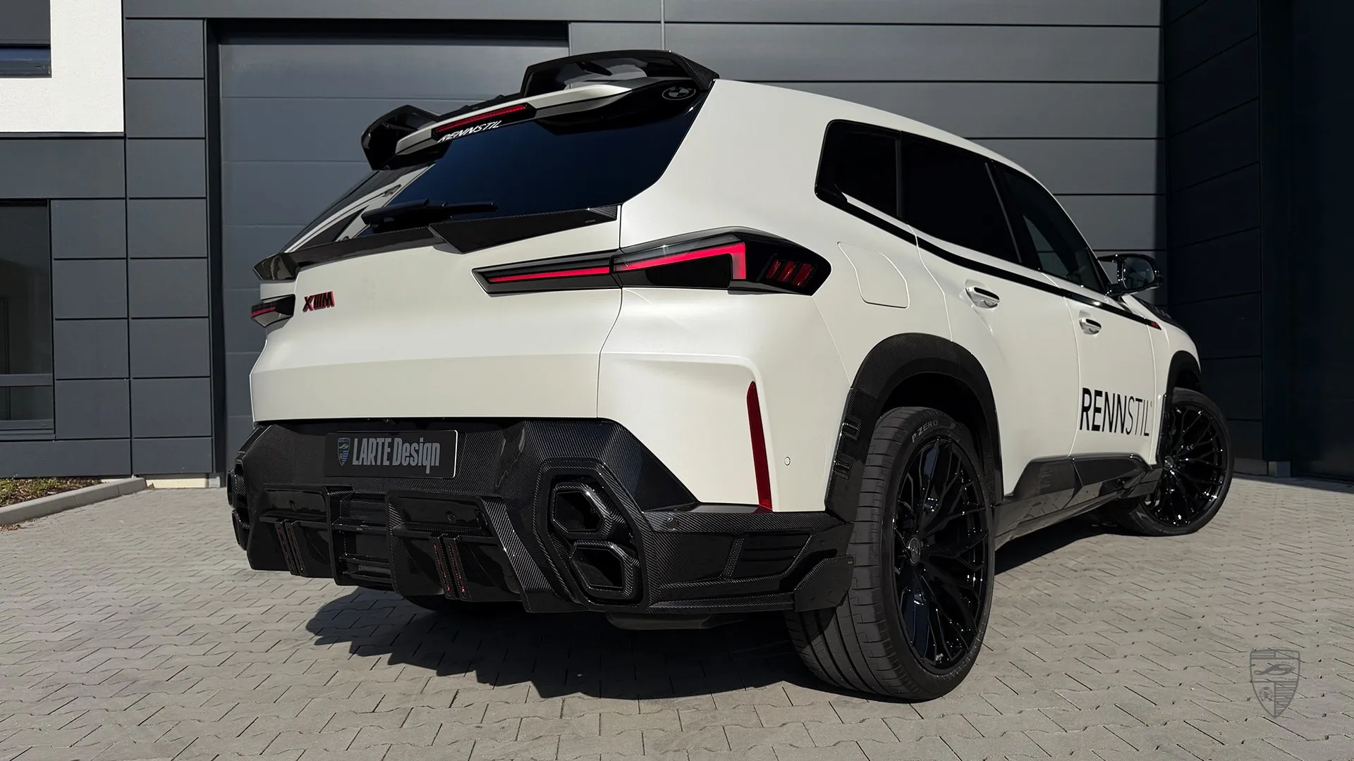 BMW XM exterior in white with custom styling and modern SUV upgrades