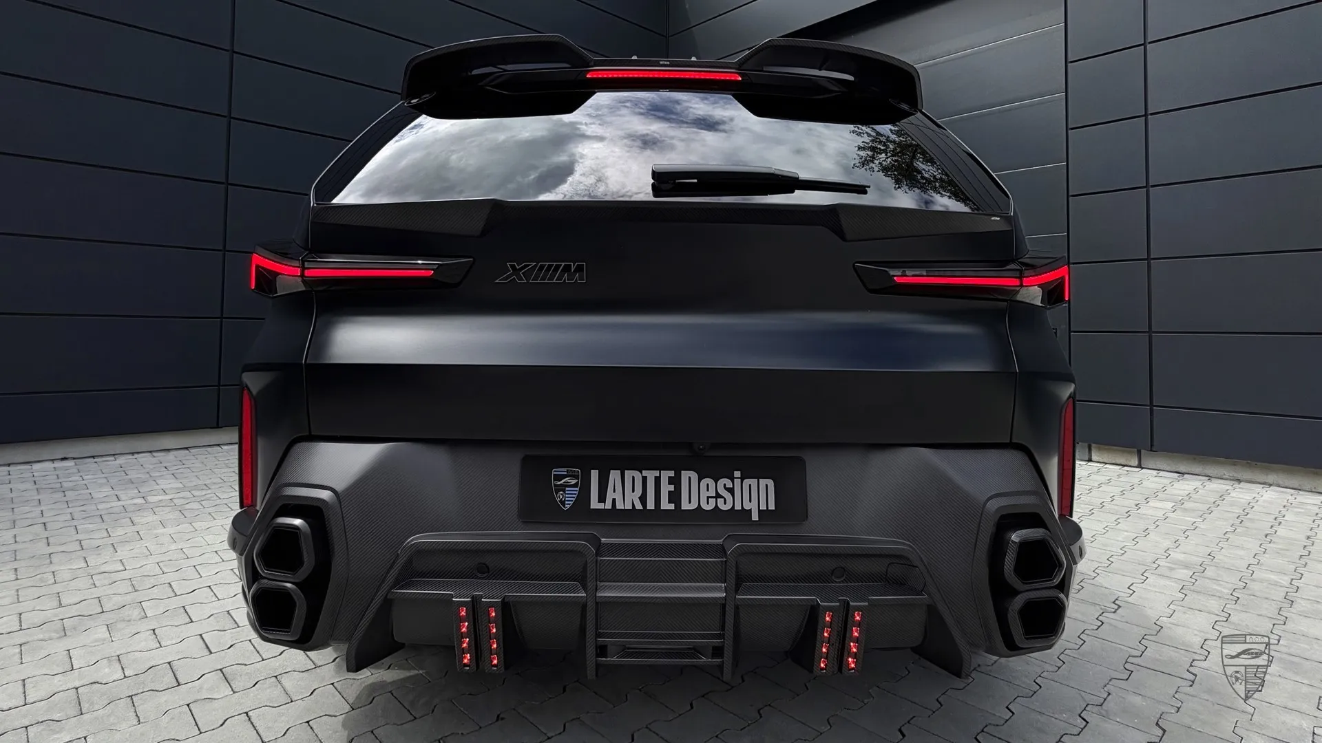 BMW XM Facelift rear view with custom exterior design and modern SUV styling