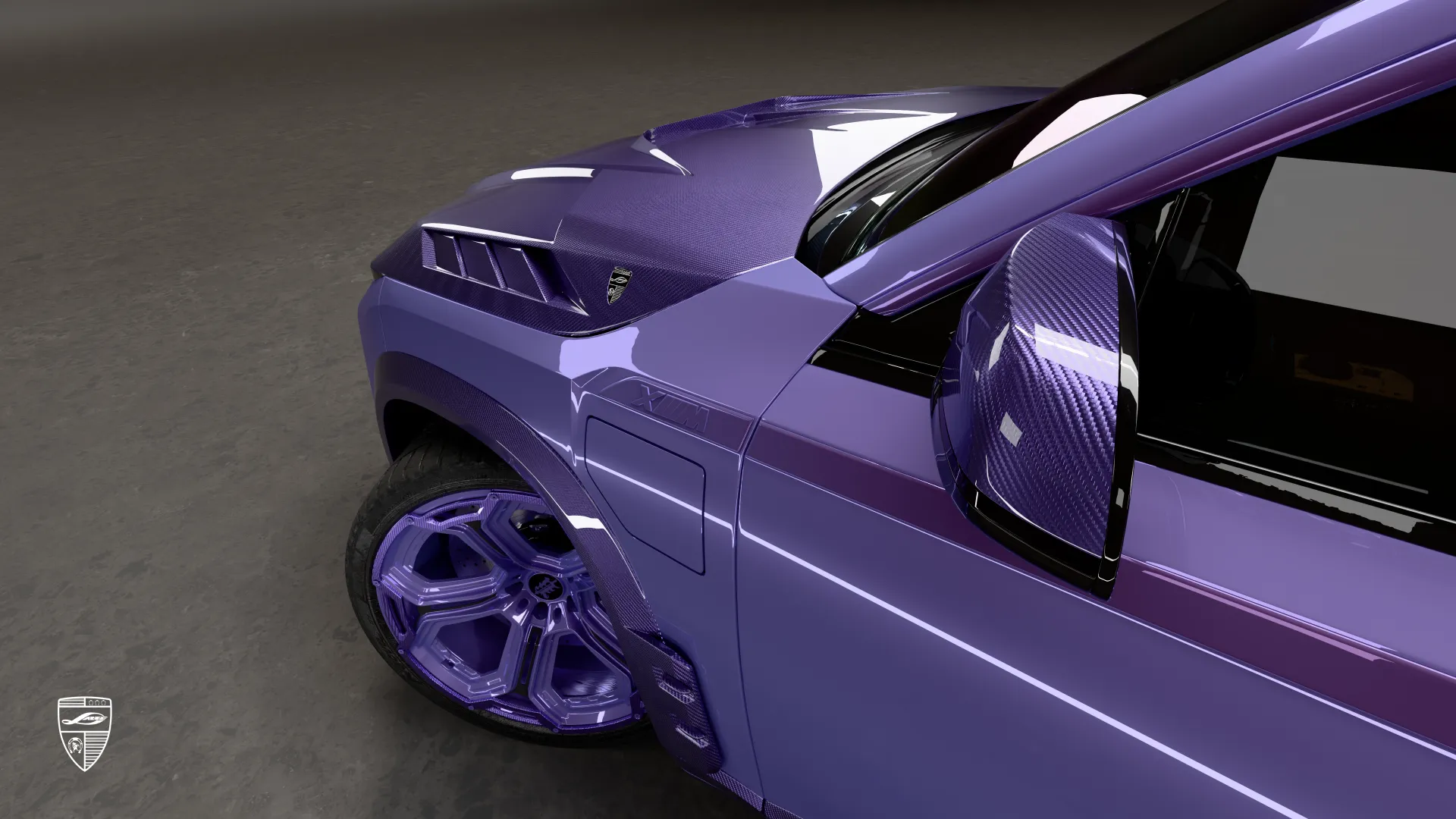 BMW XM SUV mit individuellem Spiegel-Detail und veredeltem Exterieur-Design