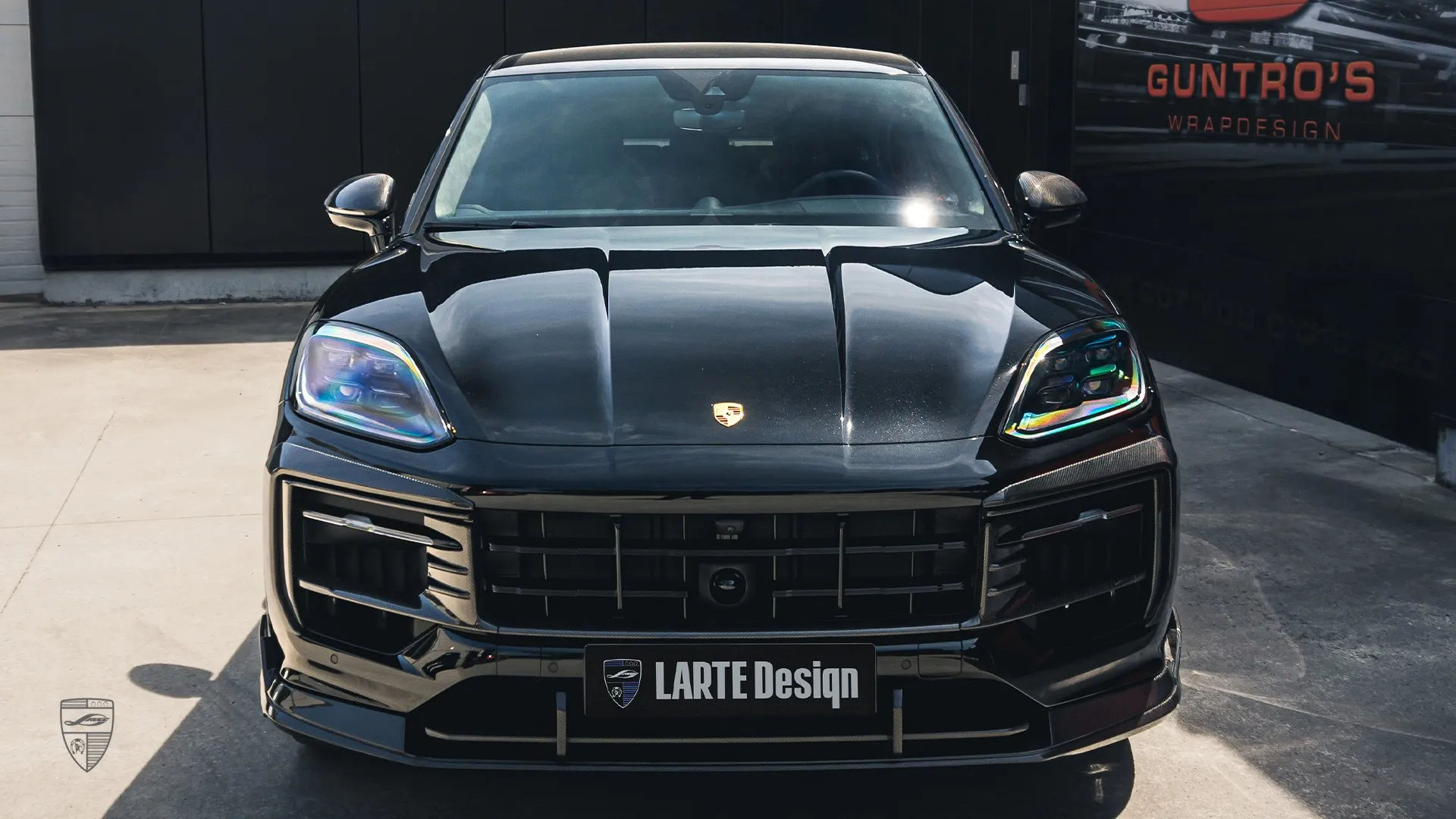 Porsche Cayenne E-Hybrid – Chromite Black Sporty SUV Chromite Black Porsche Cayenne S Coupe E-Hybrid from Lokeren — sporty silhouette and dynamic upgrade