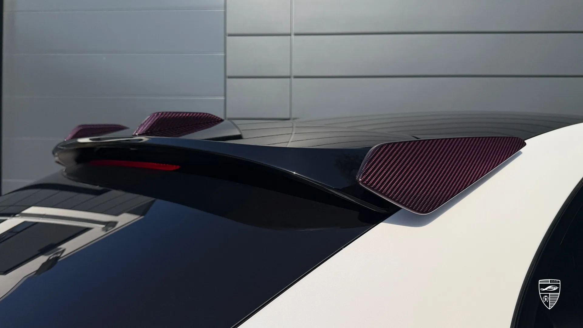 Porsche Cayenne with carbon spoiler detail and custom exterior styling accents