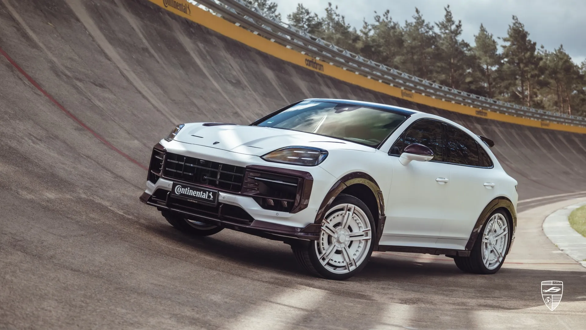 Porsche Cayenne custom colored with premium exterior styling and custom body kit upgrades