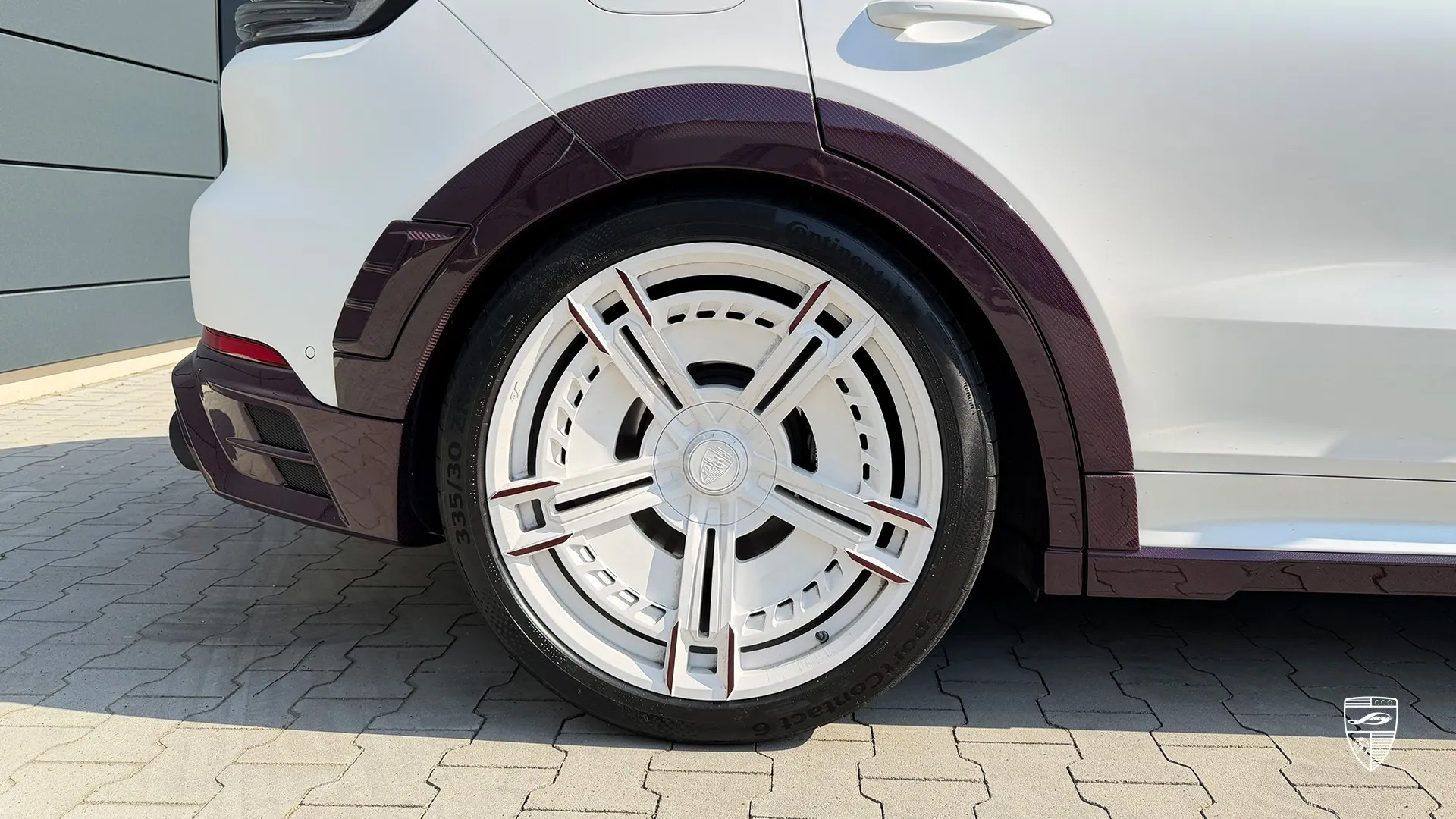 Porsche Cayenne upgrade with close up wheel detail and custom exterior modifications
