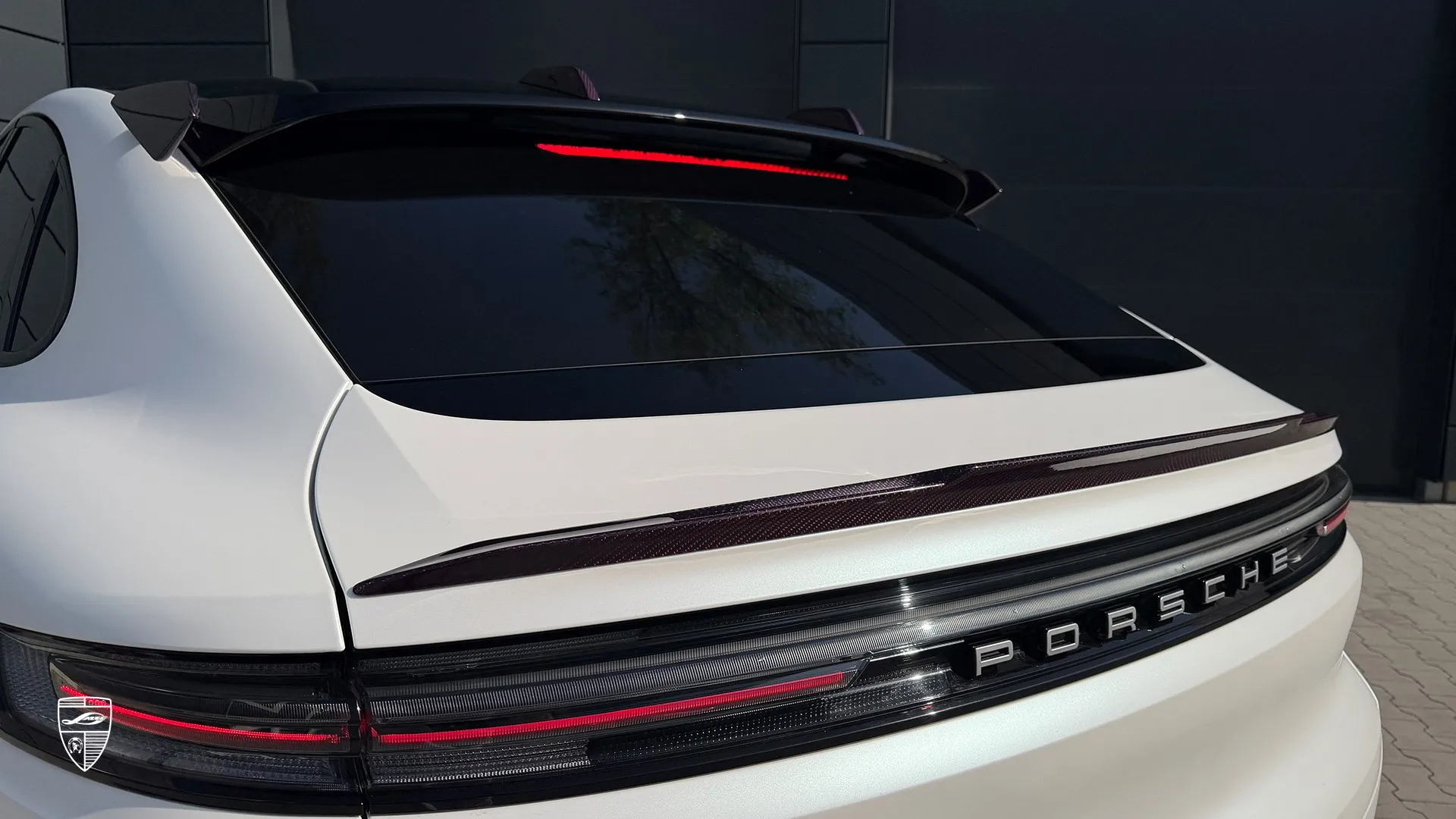 Porsche Cayenne unique featuring rear LED light strip detail and premium exterior finish