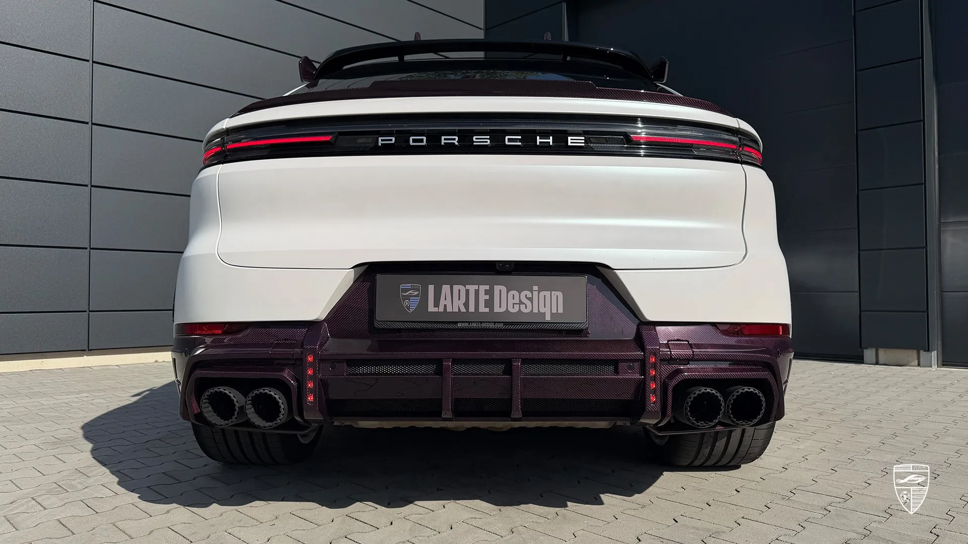 2025 Porsche Cayenne rear view with exterior upgrades and custom styling package