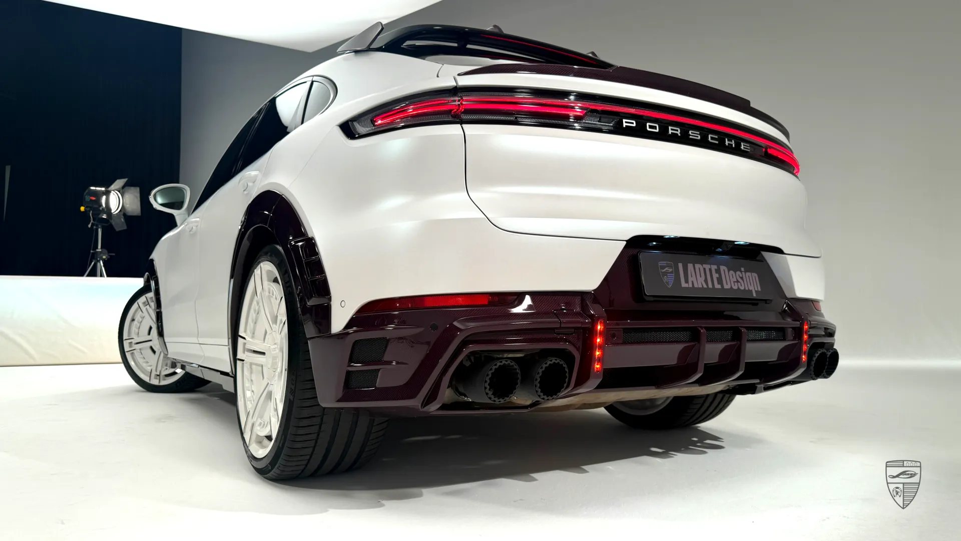 Porsche Cayenne Coupe exterior with custom rear styling and premium exterior upgrades