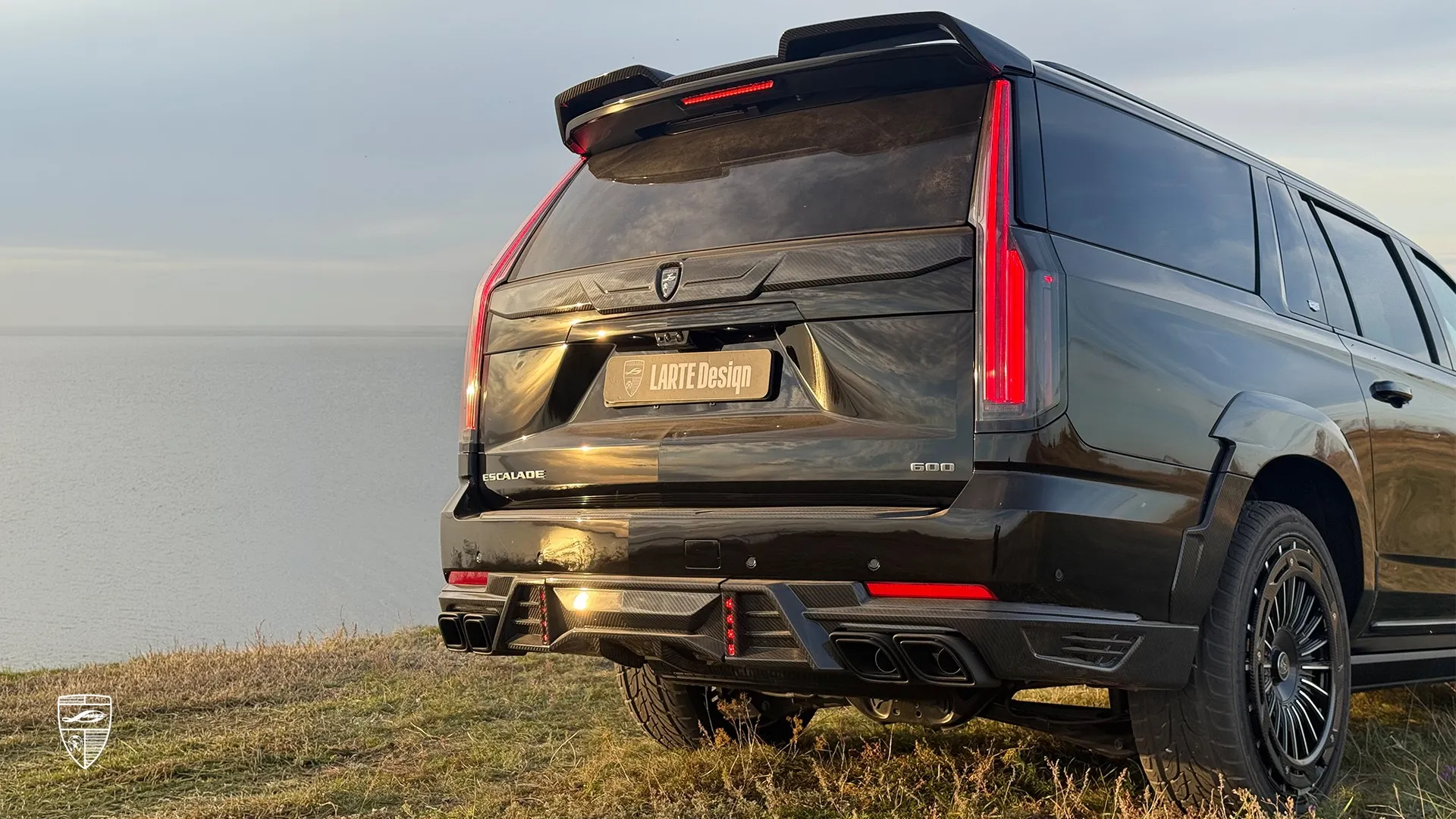 Cadillac Escalade 2026 image showing rear view styling and exclusive exterior modifications
