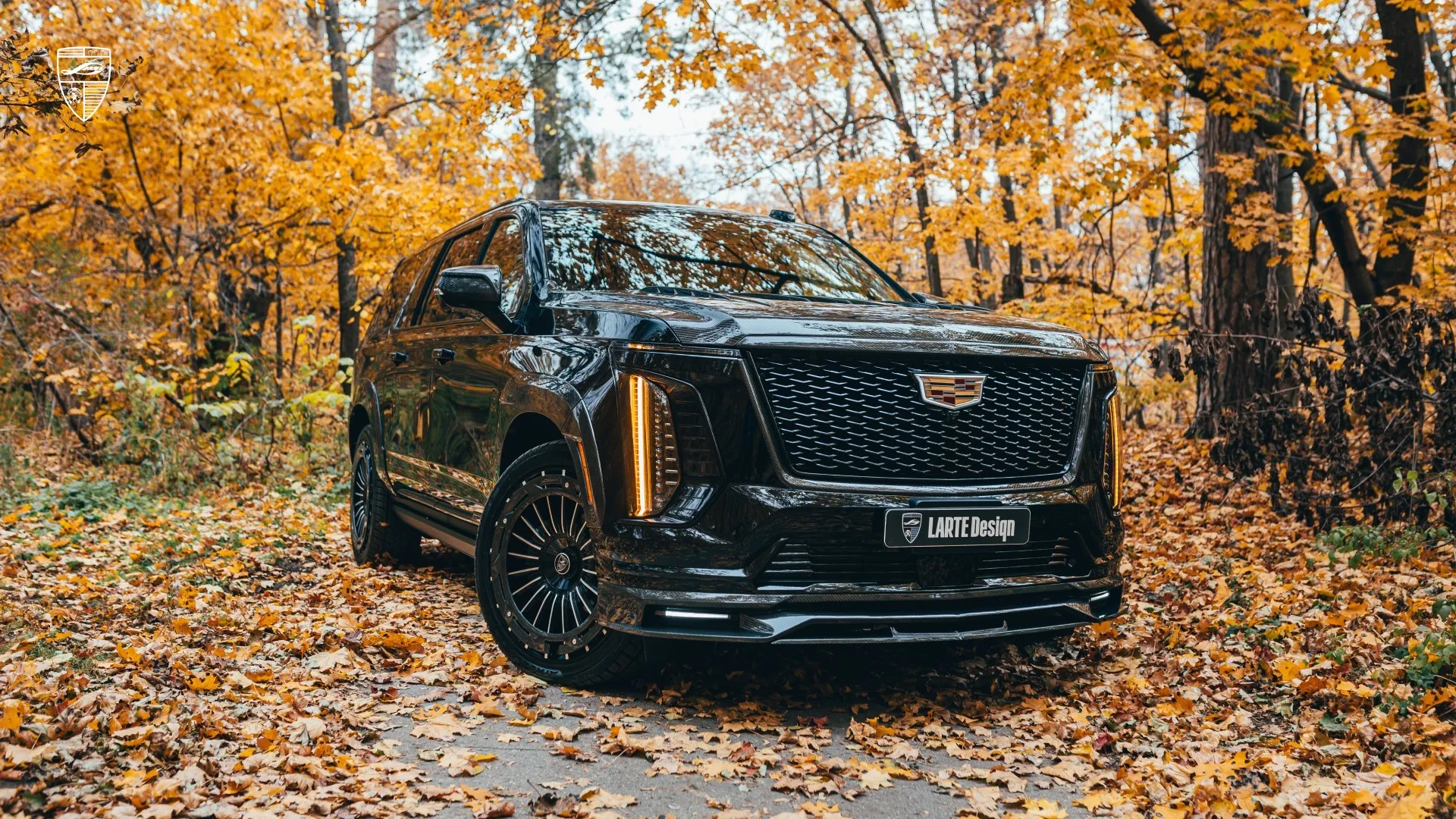 New Cadillac Escalade luxury SUV front angle