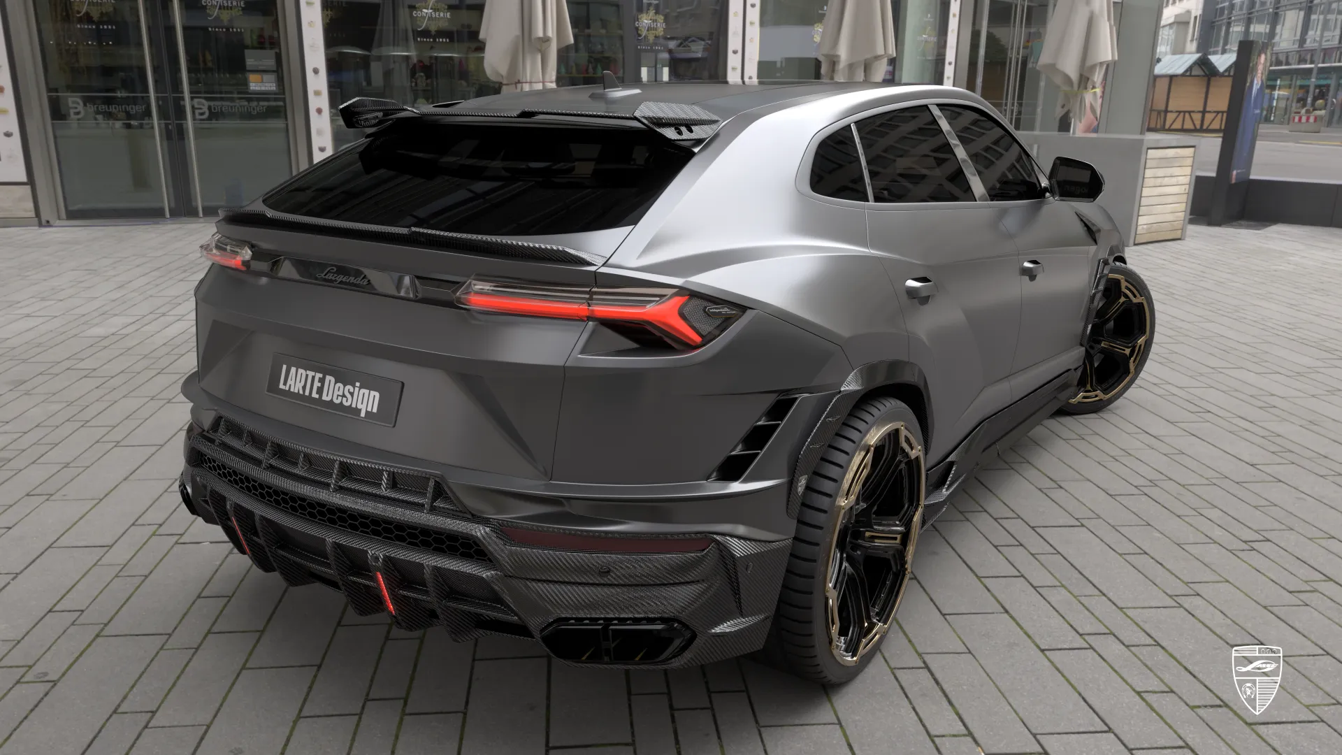 Grigio Nimbus Lamborghini URUS S – Facelift-SUV mit LARGENDA Exterieur-Kit