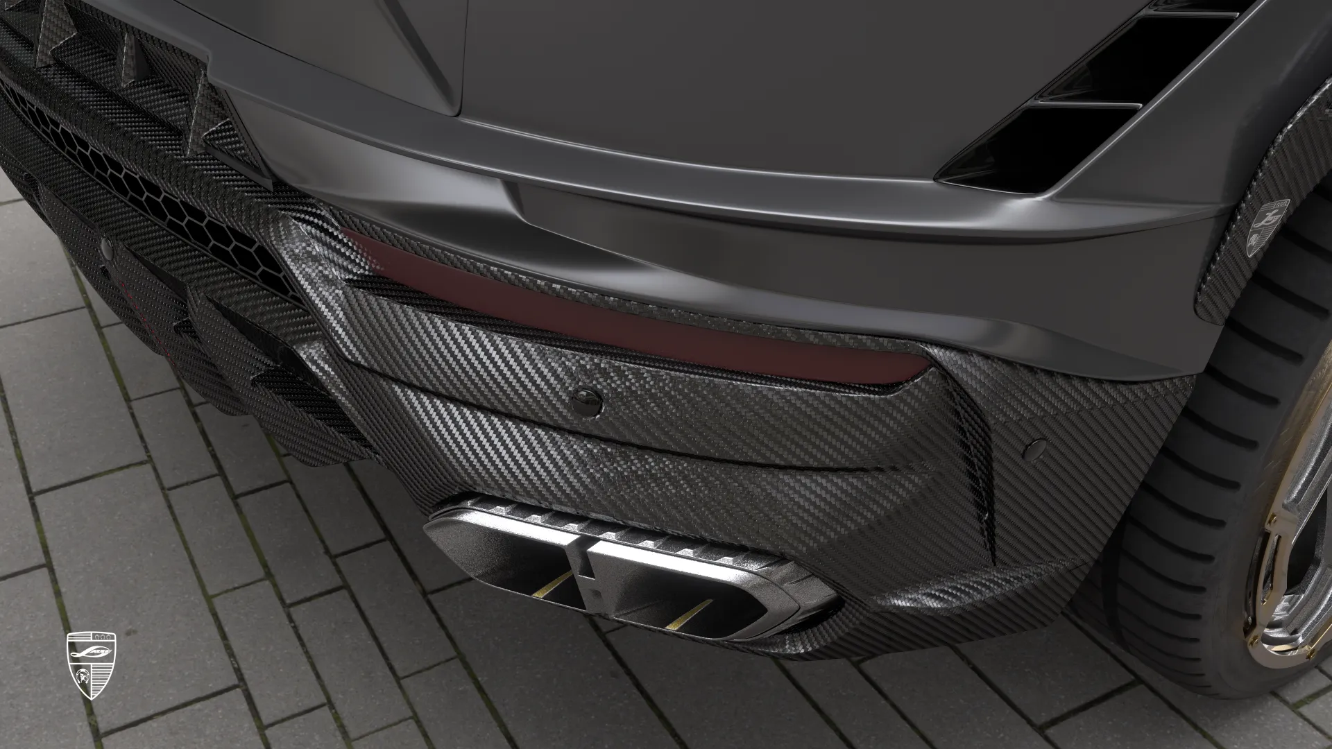 Lamborghini URUS S aus Düsseldorf – Grigio Nimbus SUV mit Carbon-Design und Brutalität