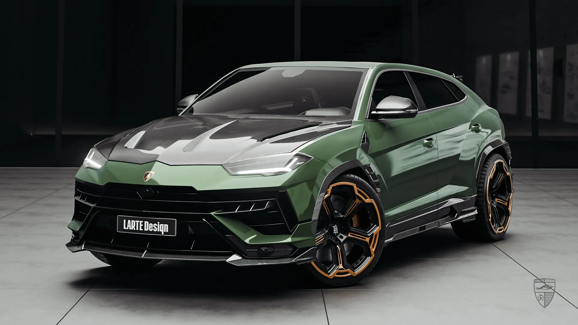 Brutal look achieved: Verde Ermes Lamborghini URUS S with widebody kit and speed‑focused design