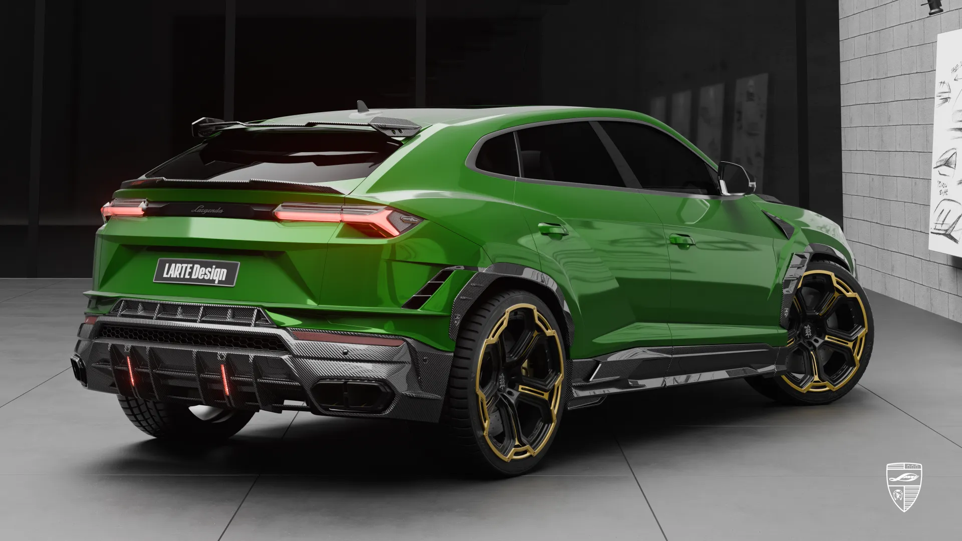 Luxus-URUS S in Verde mit Carbon-Ausstattungspaket Verde URUS S – luxuriöser Lambo SUV mit maßgeschneidertem Carbon-Ausstattungspaket aus Düsseldorf