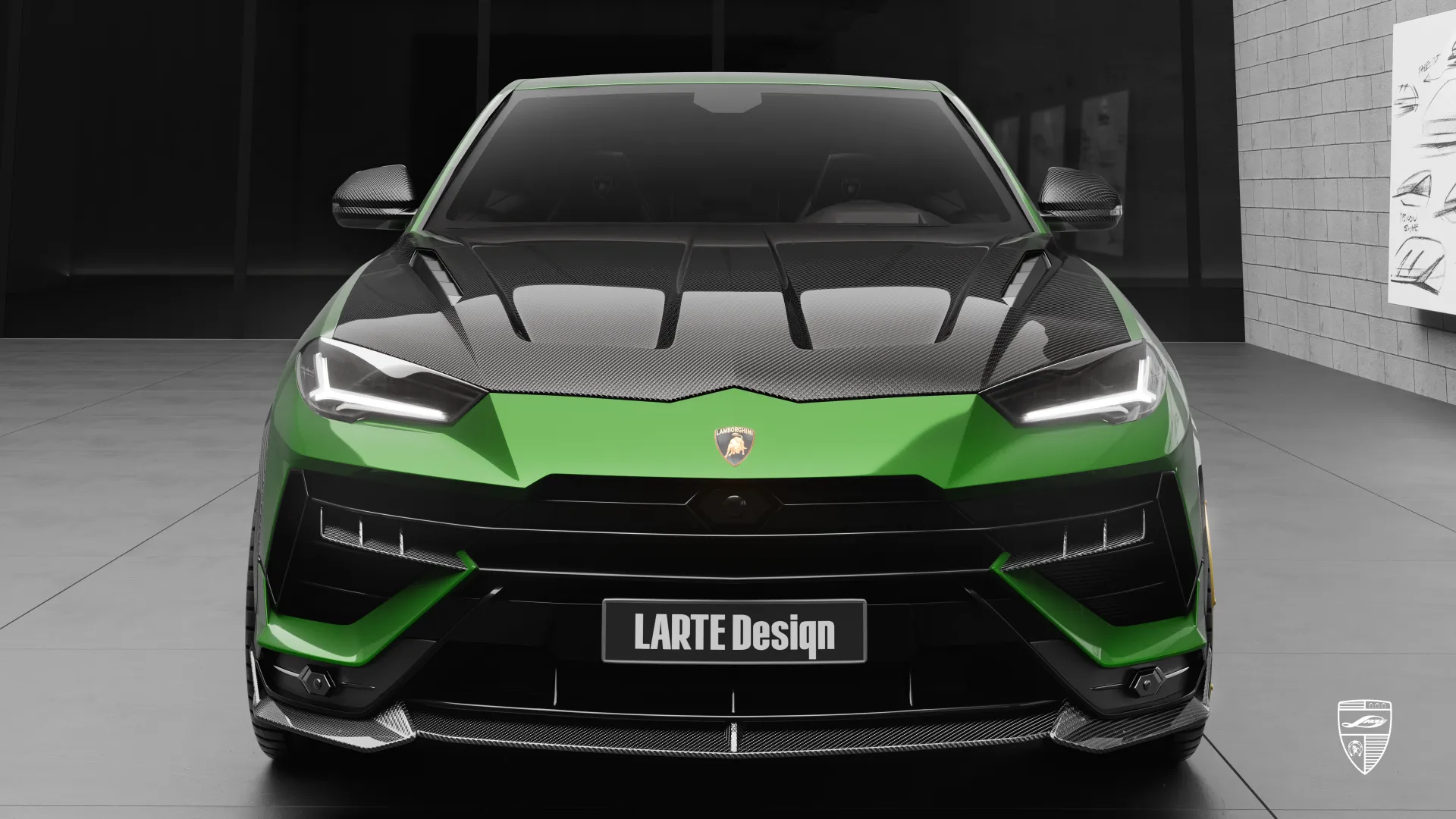 Maßgeschneiderter Verde Lamborghini URUS S Hyper-SUV Individueller Verde Lamborghini URUS S – Hyper-SUV mit aggressiven Carbon-Styling-Details