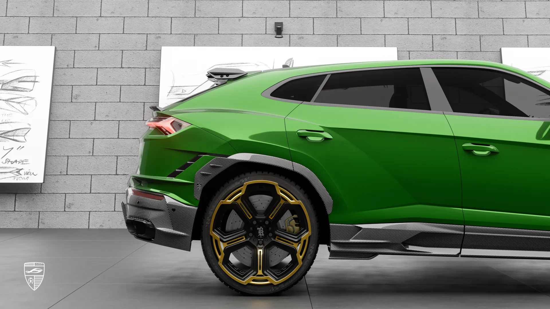Verde Lamborghini URUS S mit Carbon-Facelift-Upgrade Lambo URUS S 2025 – individuell getunter Facelift-SUV mit Carbon-Karosserie und sportlichem Look