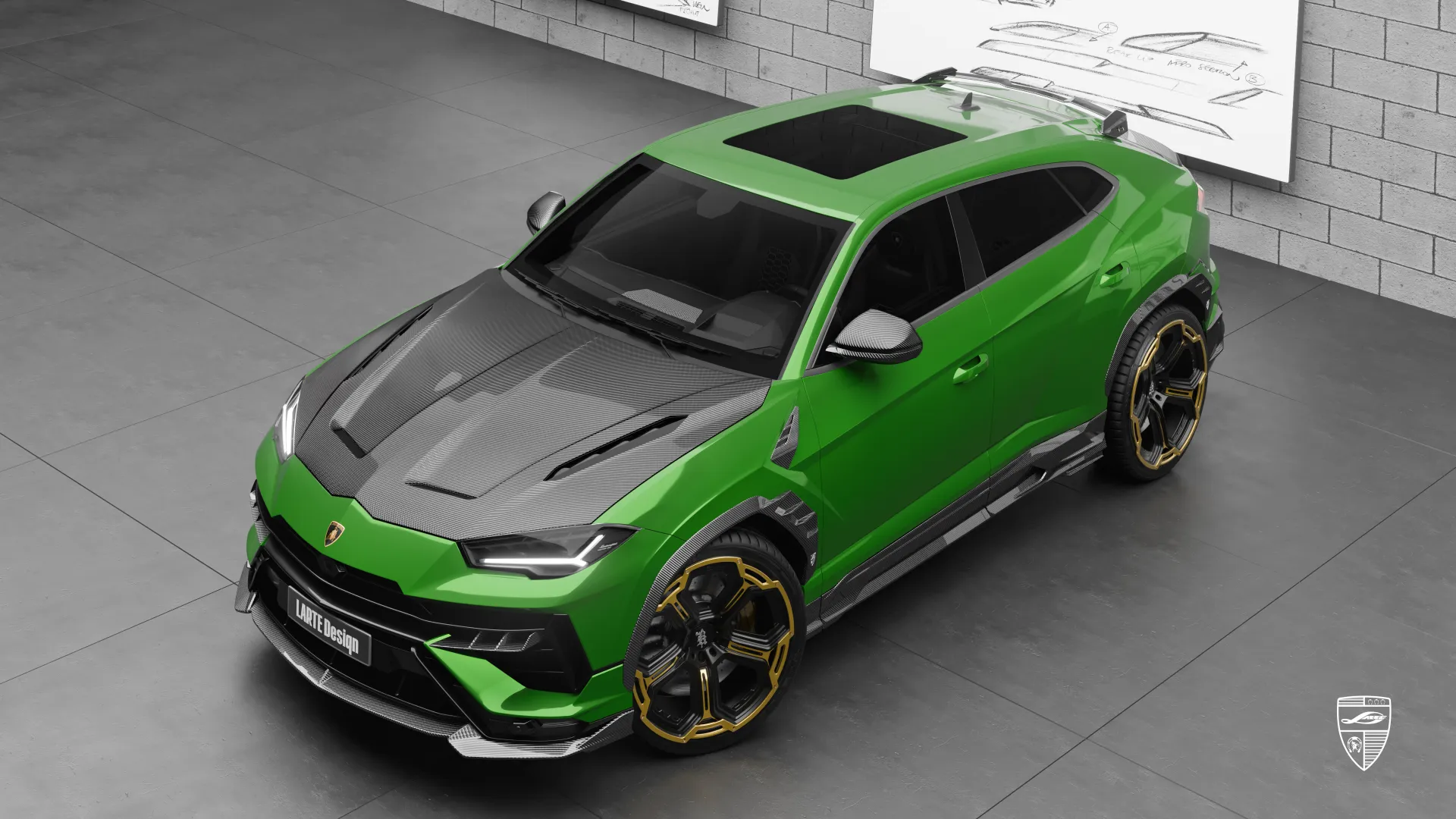 Lamborghini URUS S aus Düsseldorf – Verde SUV mit maßgeschneidertem Restyling und brutalem Look