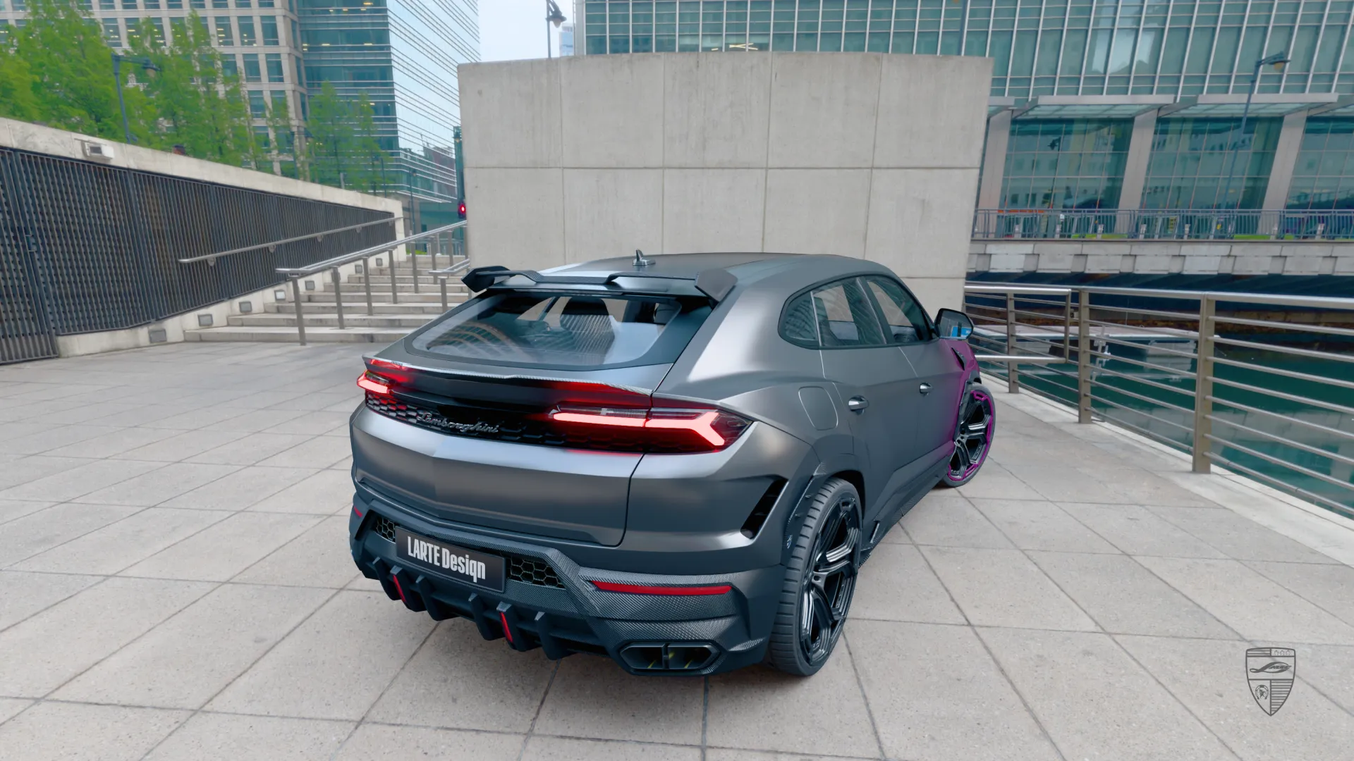 Hybrid‑SUV Lamborghini Urus SE mit kundenspezifischer Folierung