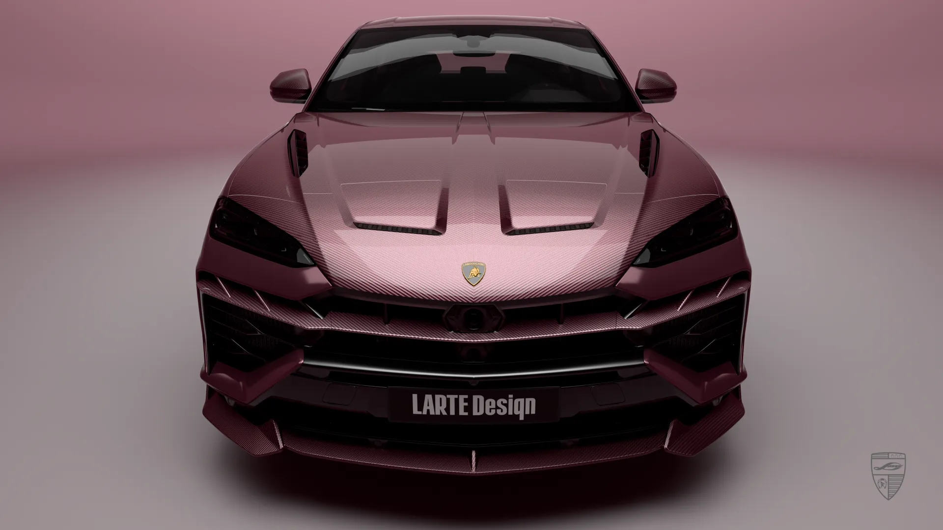 Lamborghini Urus SE Frontansicht mit aggressivem Design und individuellem Styling