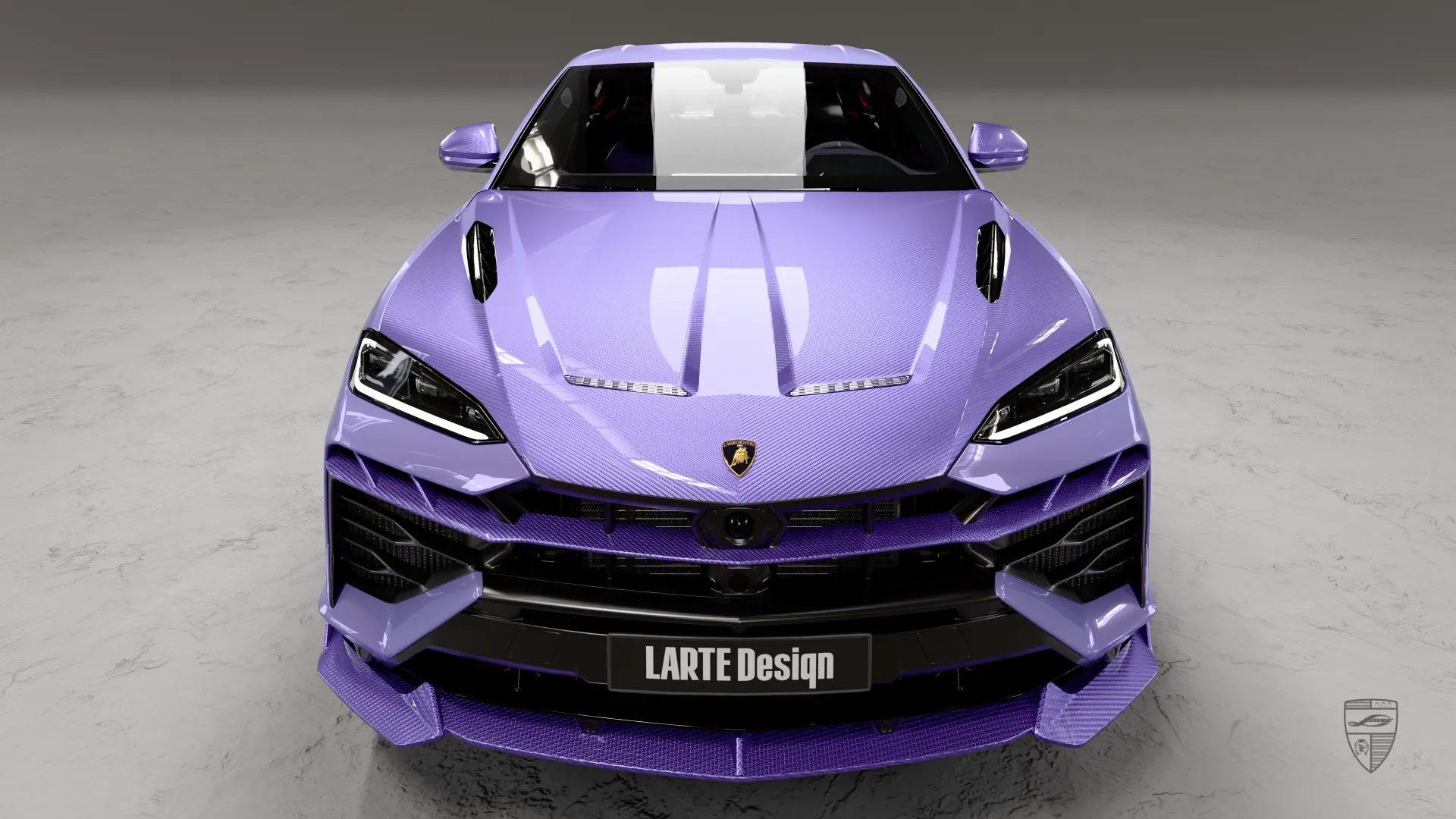 Urus SE in Frontansicht mit modernem Exterieur-Styling und individuellen Upgrades