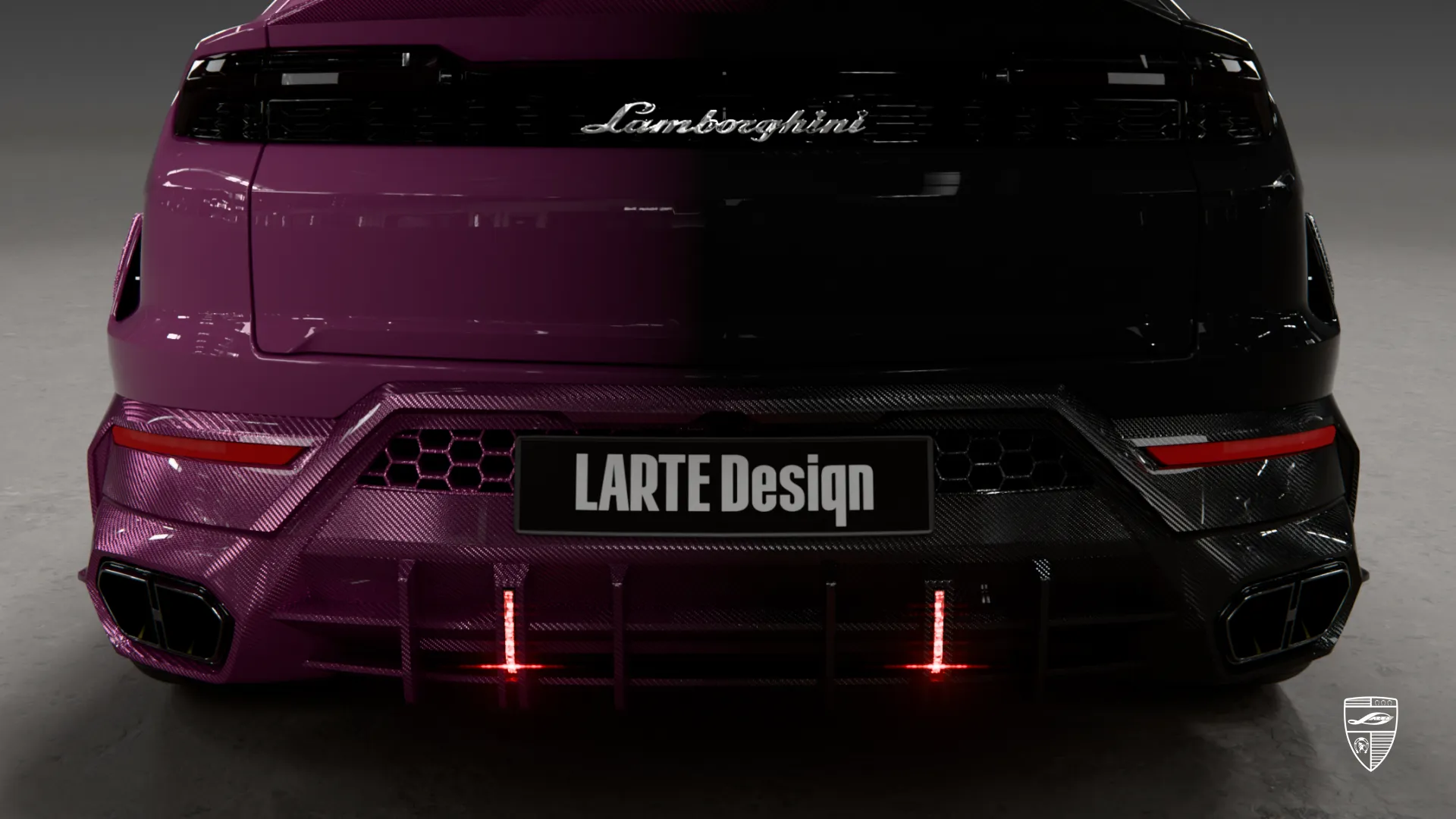 Lamborghini Urus SE rear bumper detail with custom styling and performance inspired design