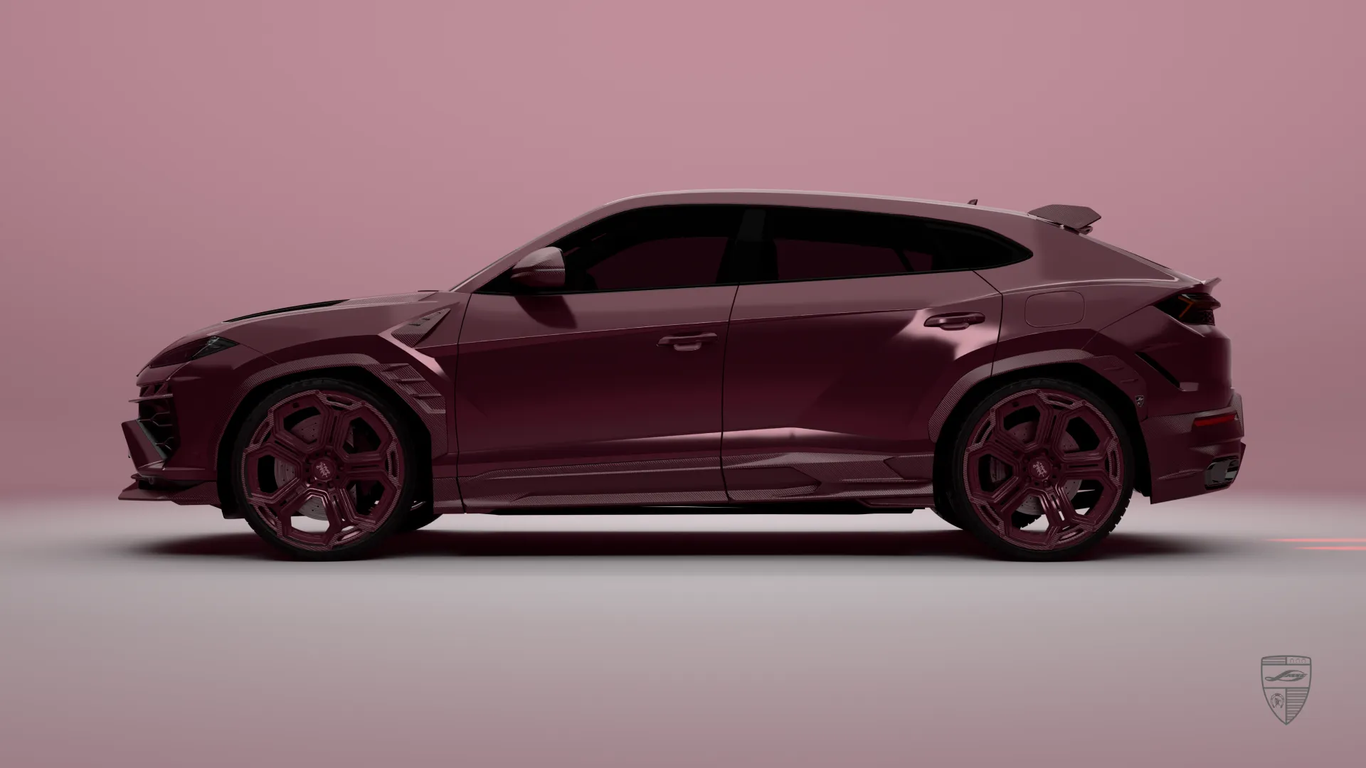 Lamborghini Urus SE Seitenansicht mit elegantem Luxus SUV Design