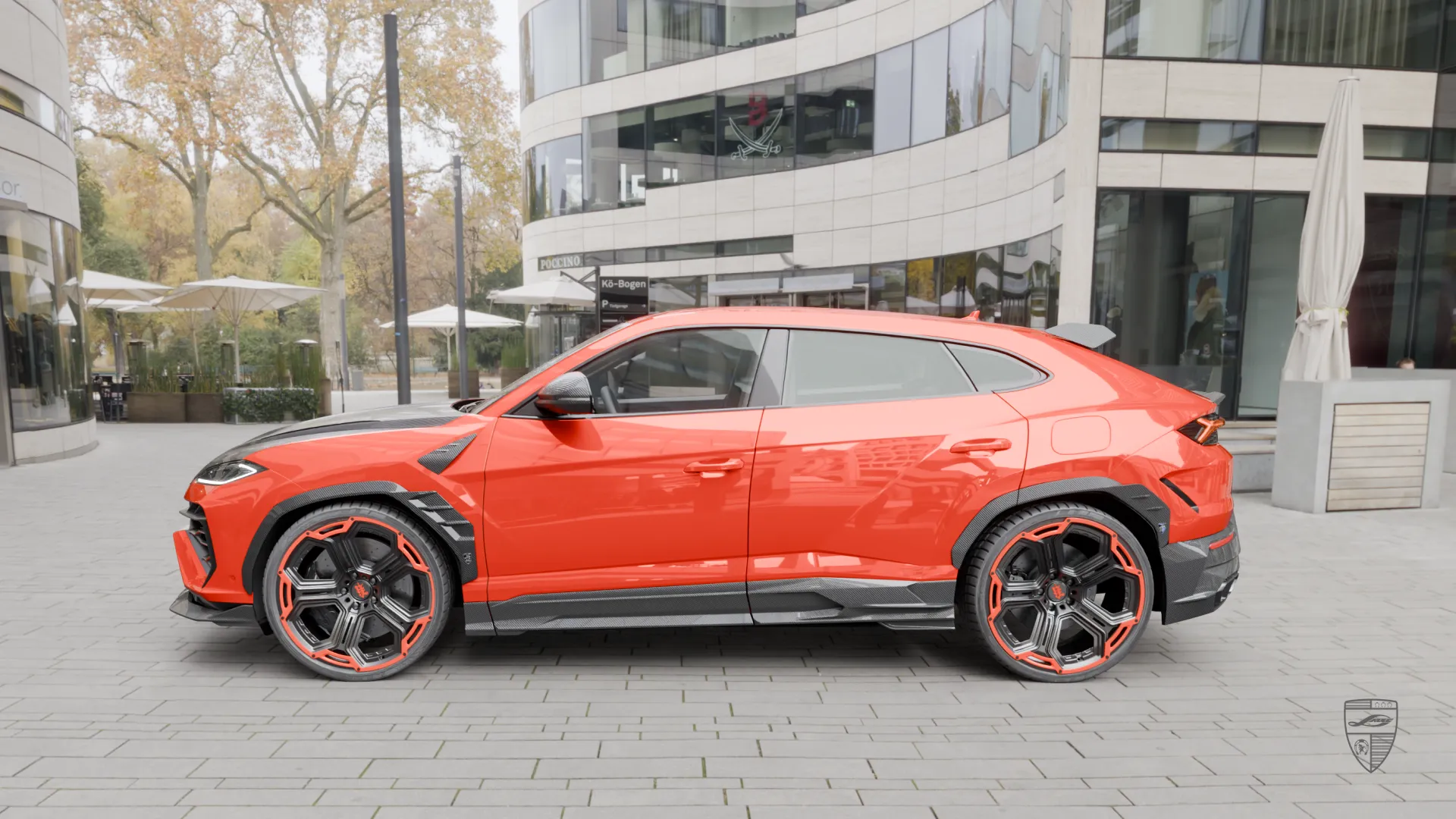 Lamborghini Urus SE with custom carbon fiber exterior design and sporty proportions