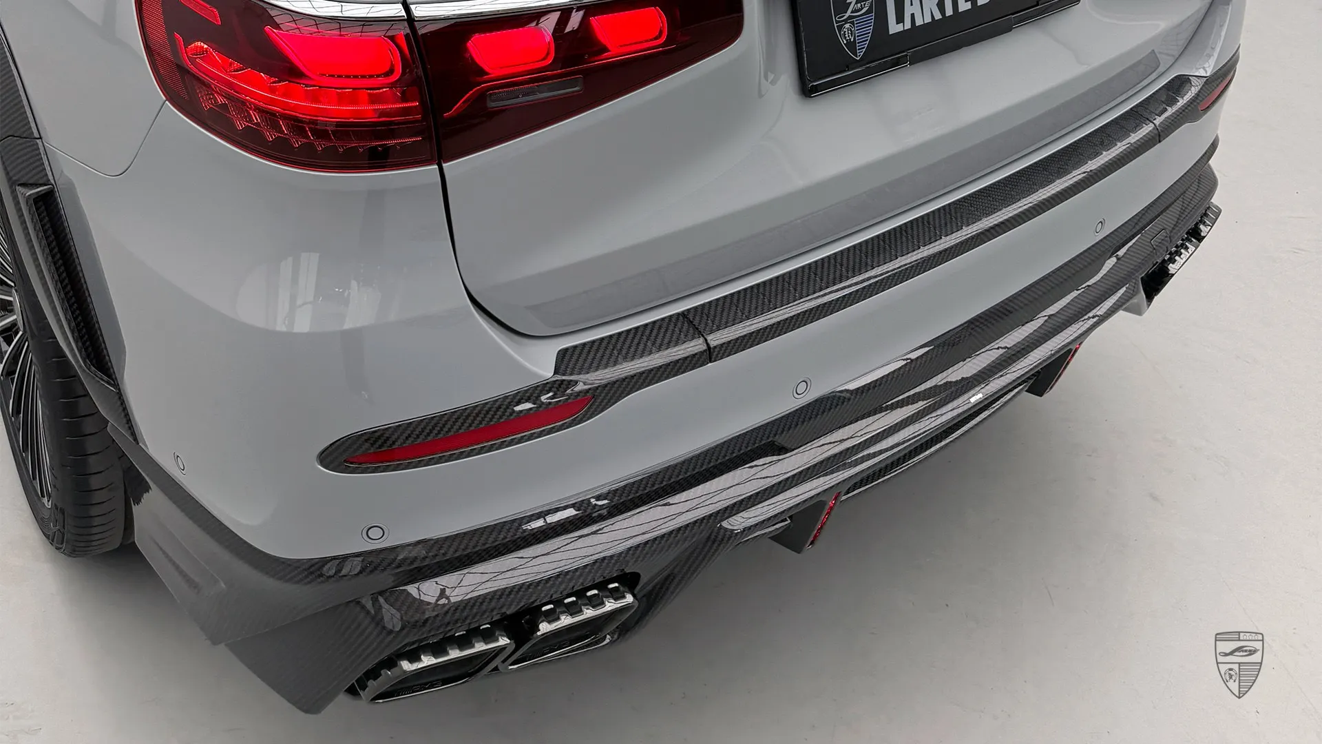 Maybach GLS 600 X167 with Carbon Styling Upgrade Alpine Grey Maybach GLS 600 from Düsseldorf — luxury SUV with handcrafted carbon styling upgrade