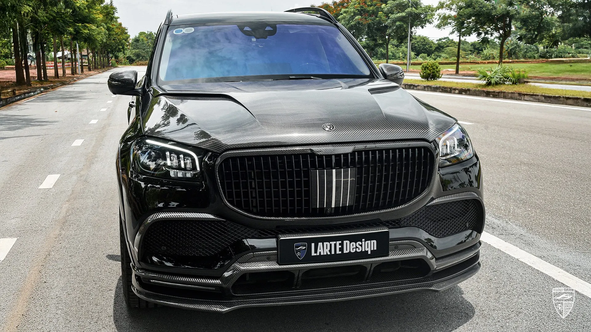 Maybach GLS 480 in Obsidian Black — one-of-one VIP build with aggressive style and upgrade kit