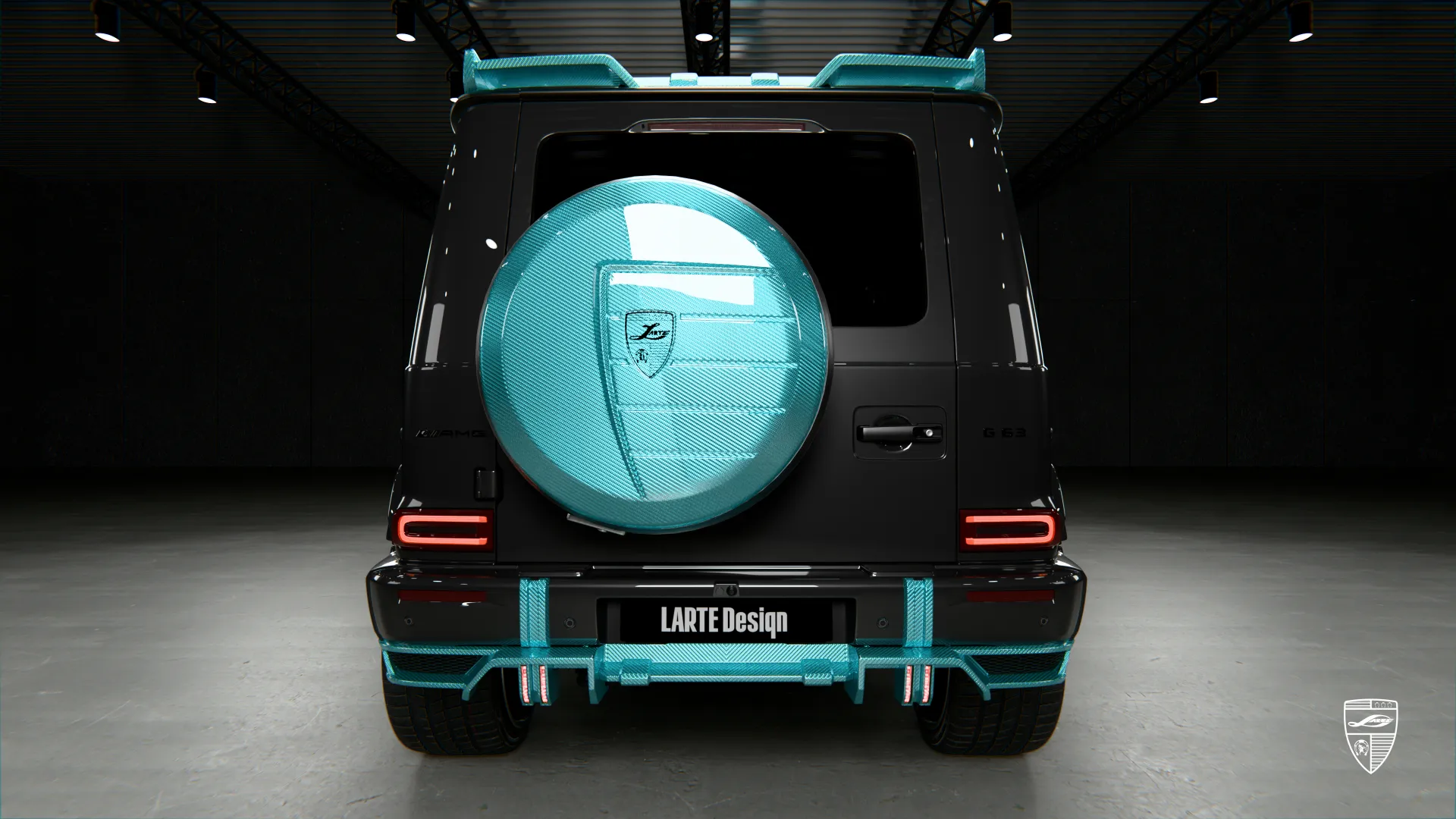 Mercedes-AMG G 63 rear view with custom exterior upgrades and distinctive SUV styling