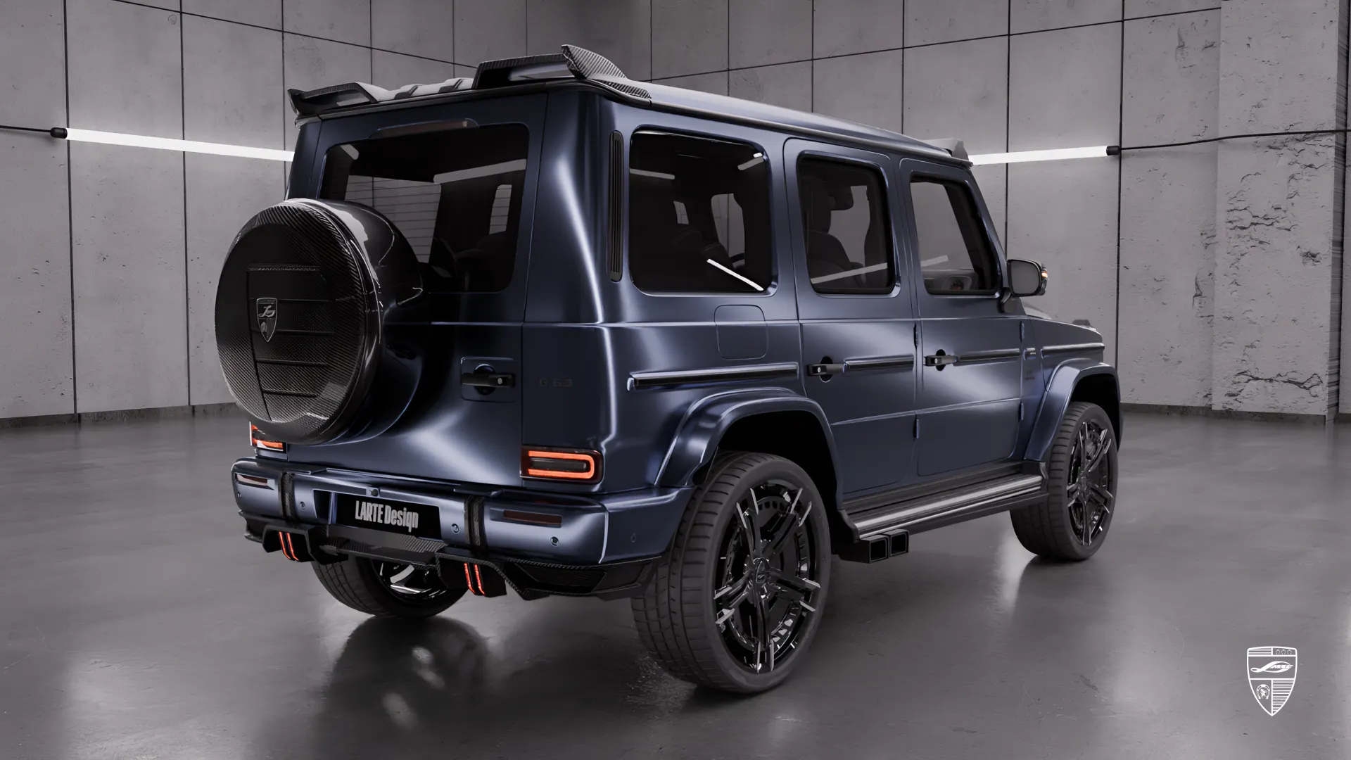Mercedes Benz G 63 Facelift in Grau mit individuellem Exterieur-Styling und Bodykit-Upgrades