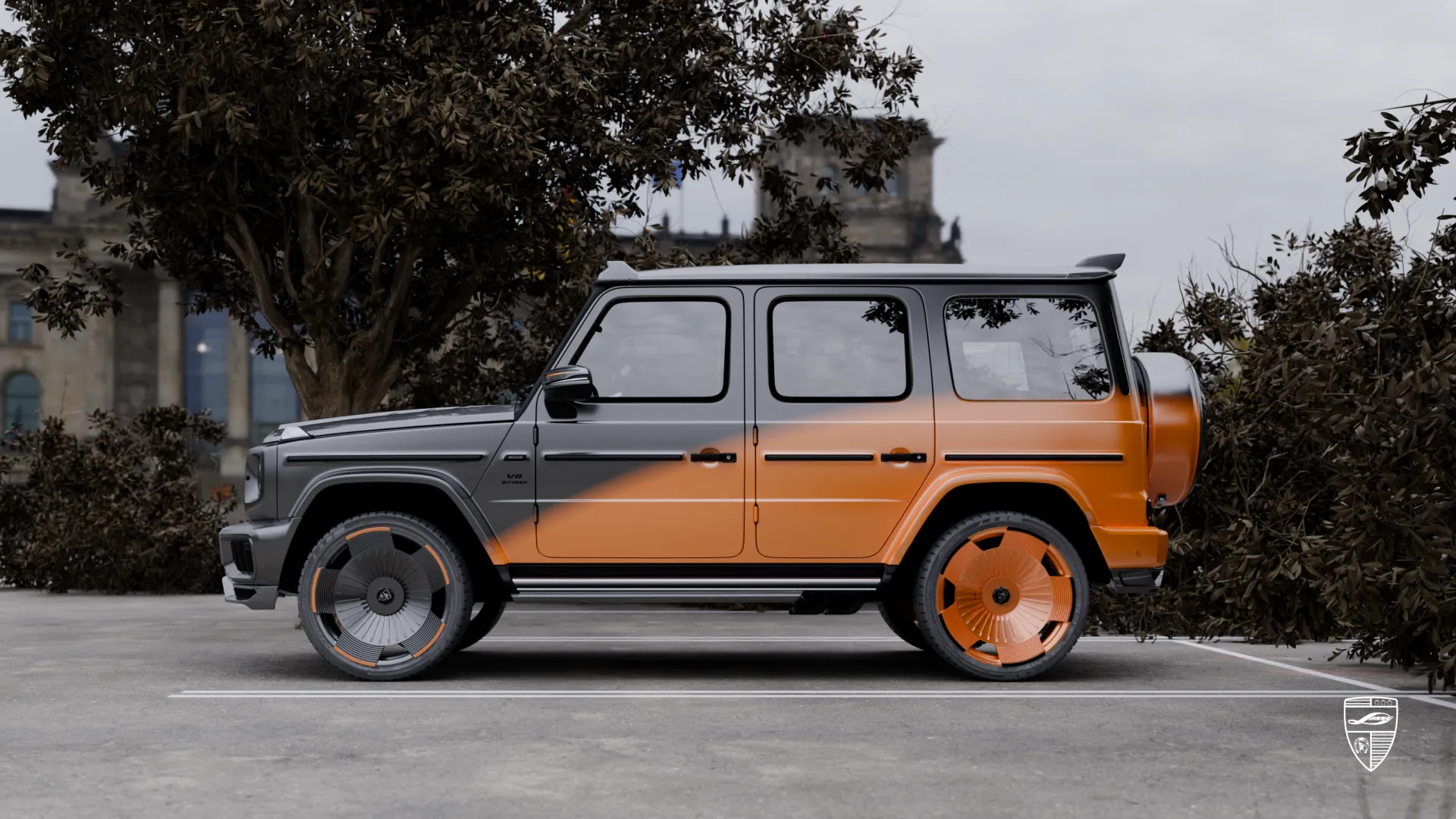 Mercedes-AMG G 63 Facelift in Seitenansicht mit individuellem Exterieur-Design und modernen Upgrades