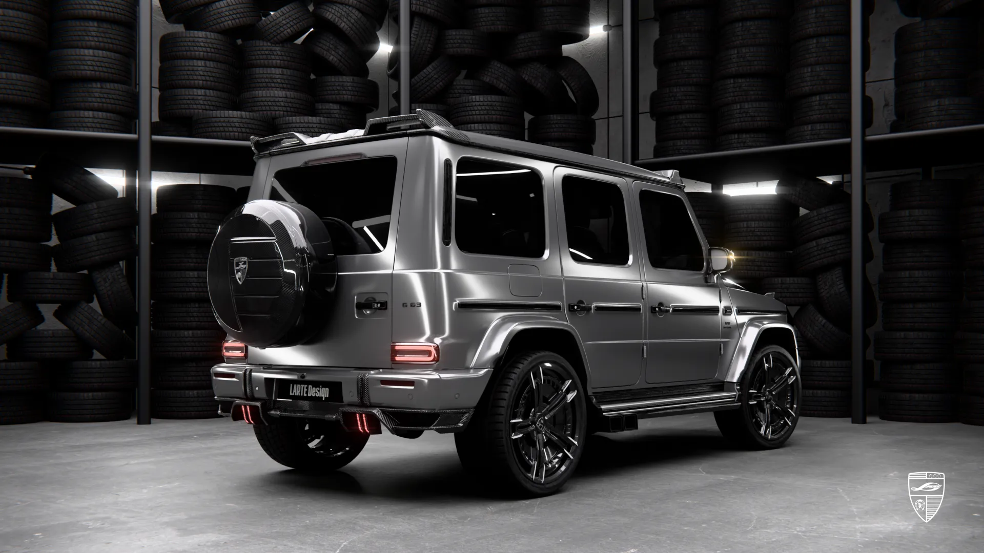 2026 Mercedes G Class AMG rear view with exterior upgrades and custom styling
