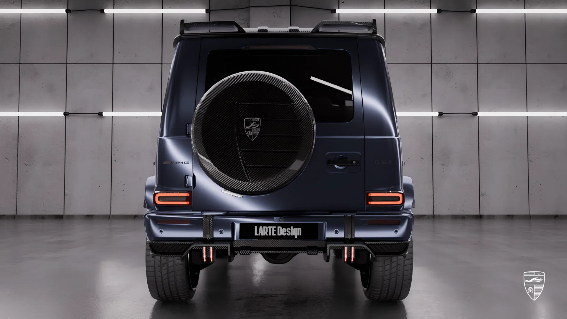 G Wagon G 63 AMG Facelift in Heckansicht mit individuellen Exterieur-Upgrades und modifiziertem Styling