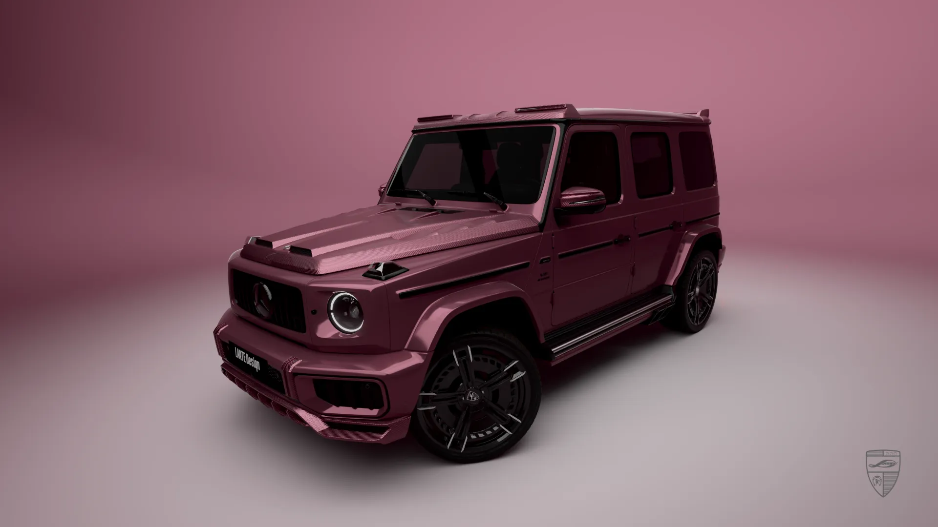 Mercedes G63 Facelift in Front-Dreiviertelansicht mit Exterieur-Upgrades