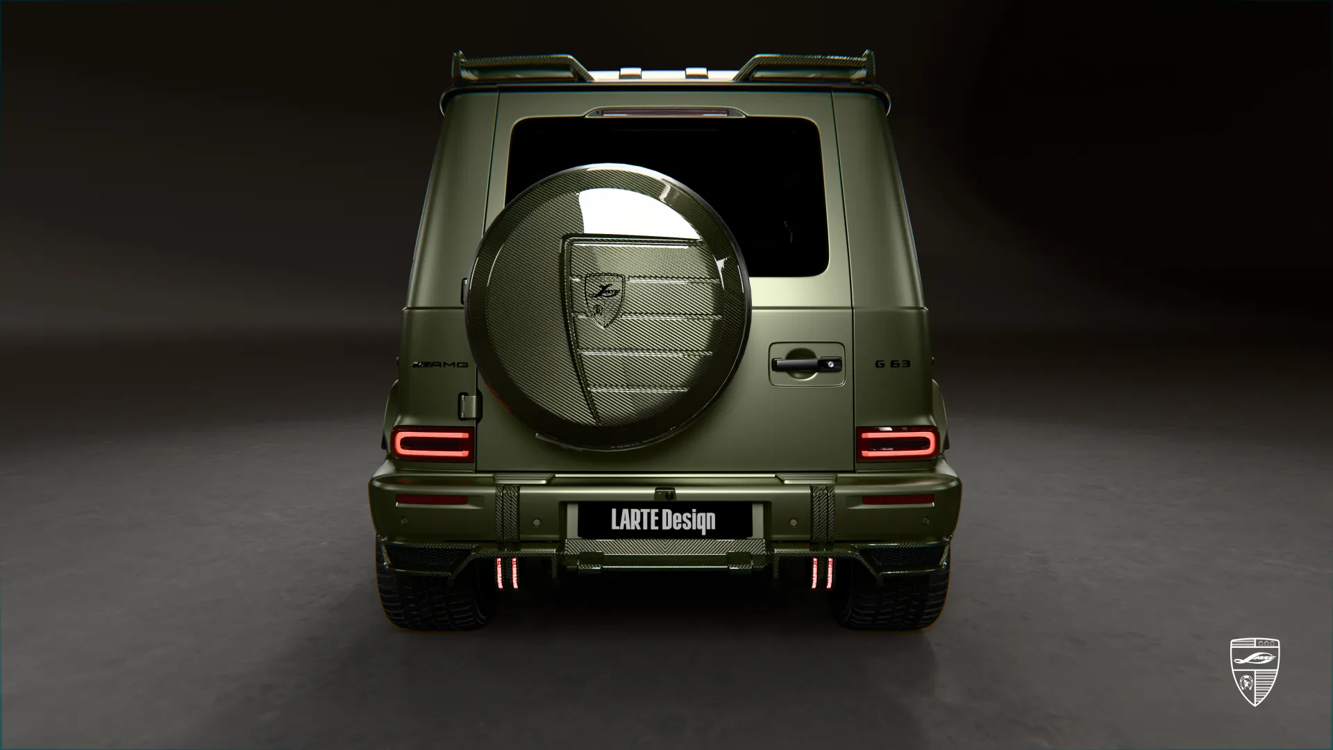 G63 Facelift Heckansicht mit Exterieur-Styling und Bodykit-Details