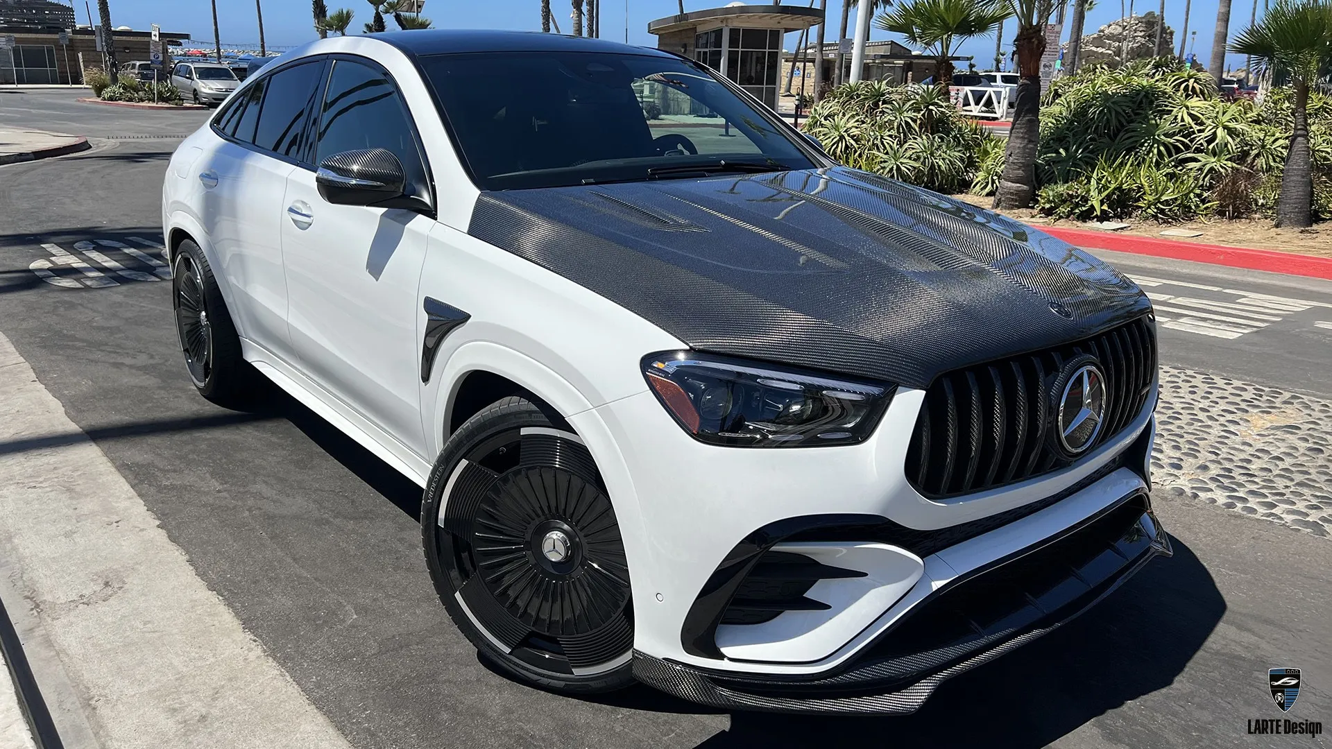 Polarweißer GLE Coupe 53 Facelift Familien-SUV