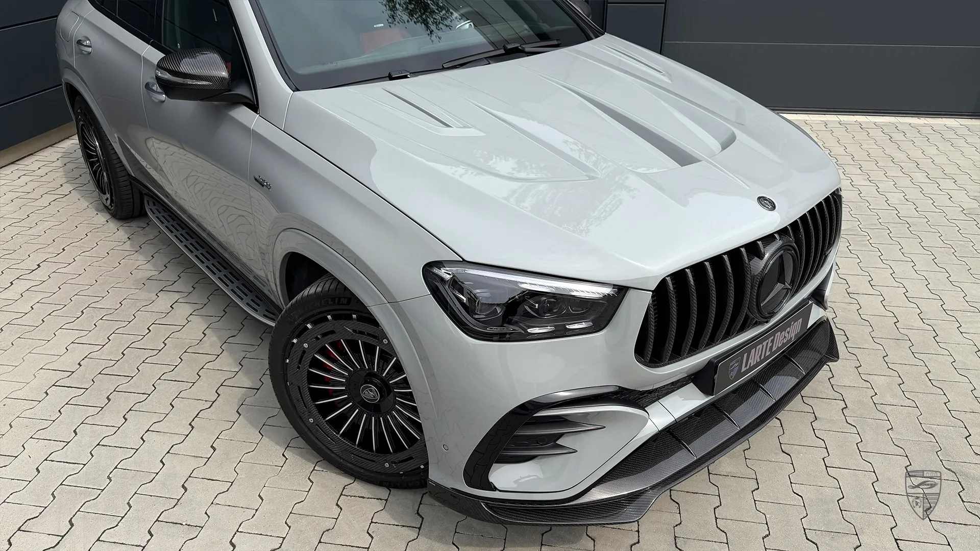 Grey GLE 53 Coupe Facelift with custom styling, modified exterior and performance inspired design