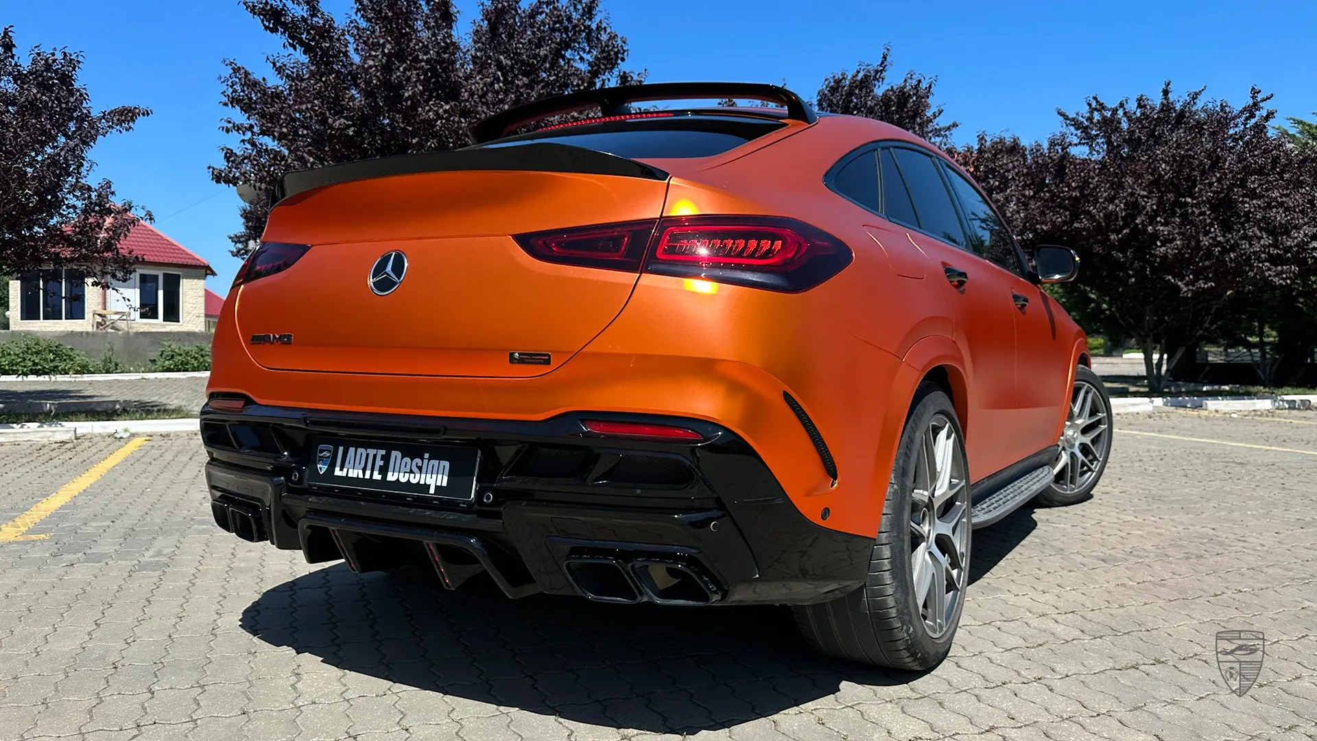 GLE 53 AMG Coupe Facelift rear view with custom exterior upgrades