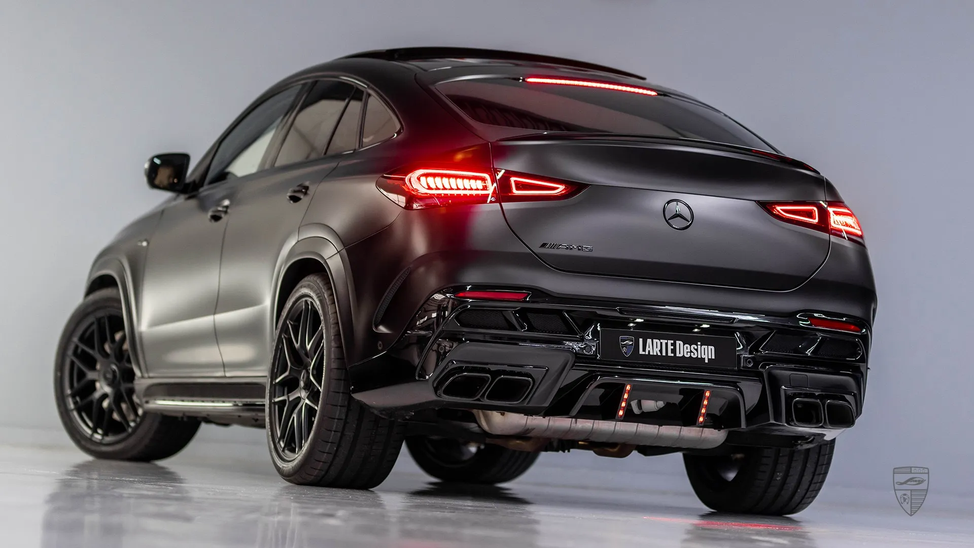 Obsidian Black Mercedes GLE Coupe 53 AMG C167 — facelift SUV with custom upgrade package