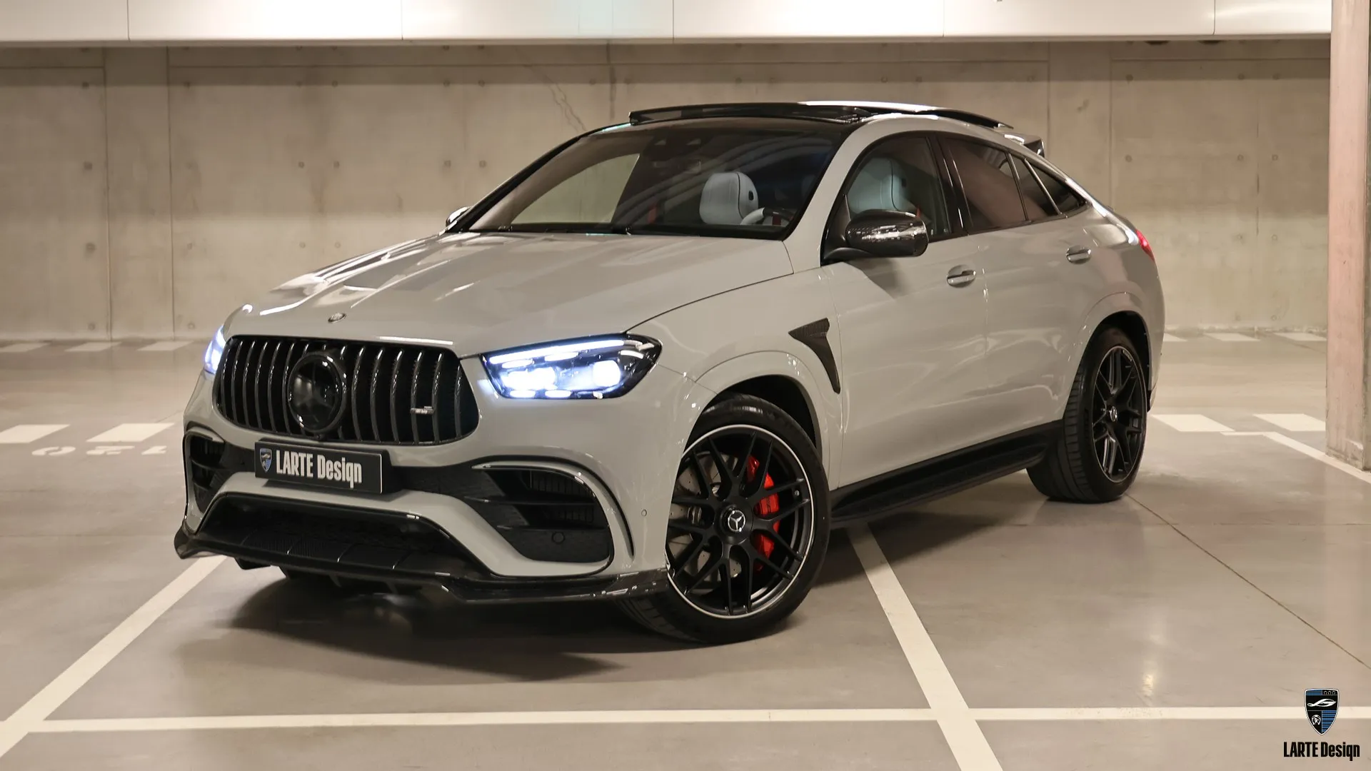 Mercedes GLE Coupe 63s AMG Upgrade in Alpine Grau – SUV mit aggressivem Tuning und brutalem Look