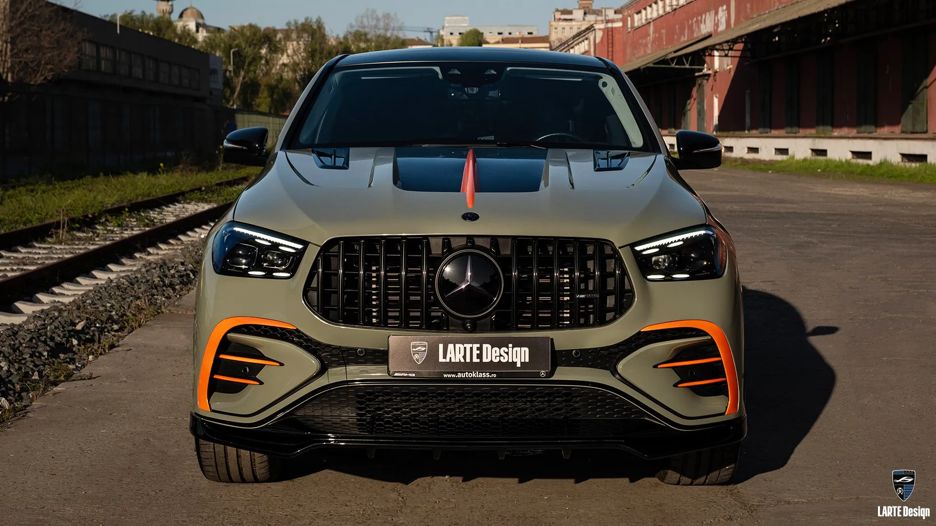 2026er Facelift Mercedes GLE 63 AMG – sportliches Luxus-SUV mit auffälliger Khaki-Orange-Optik