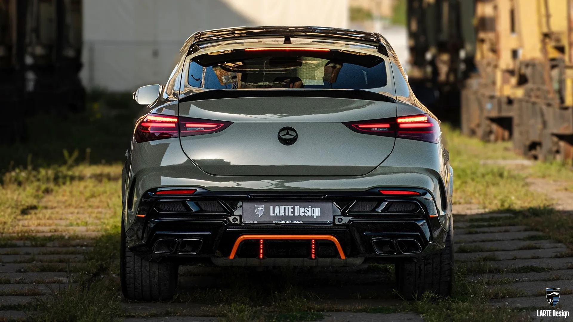 Individueller GLE Coupe 63 AMG in Khaki mit Orange – exklusives SUV mit brutalem Upgrade aus Bukarest