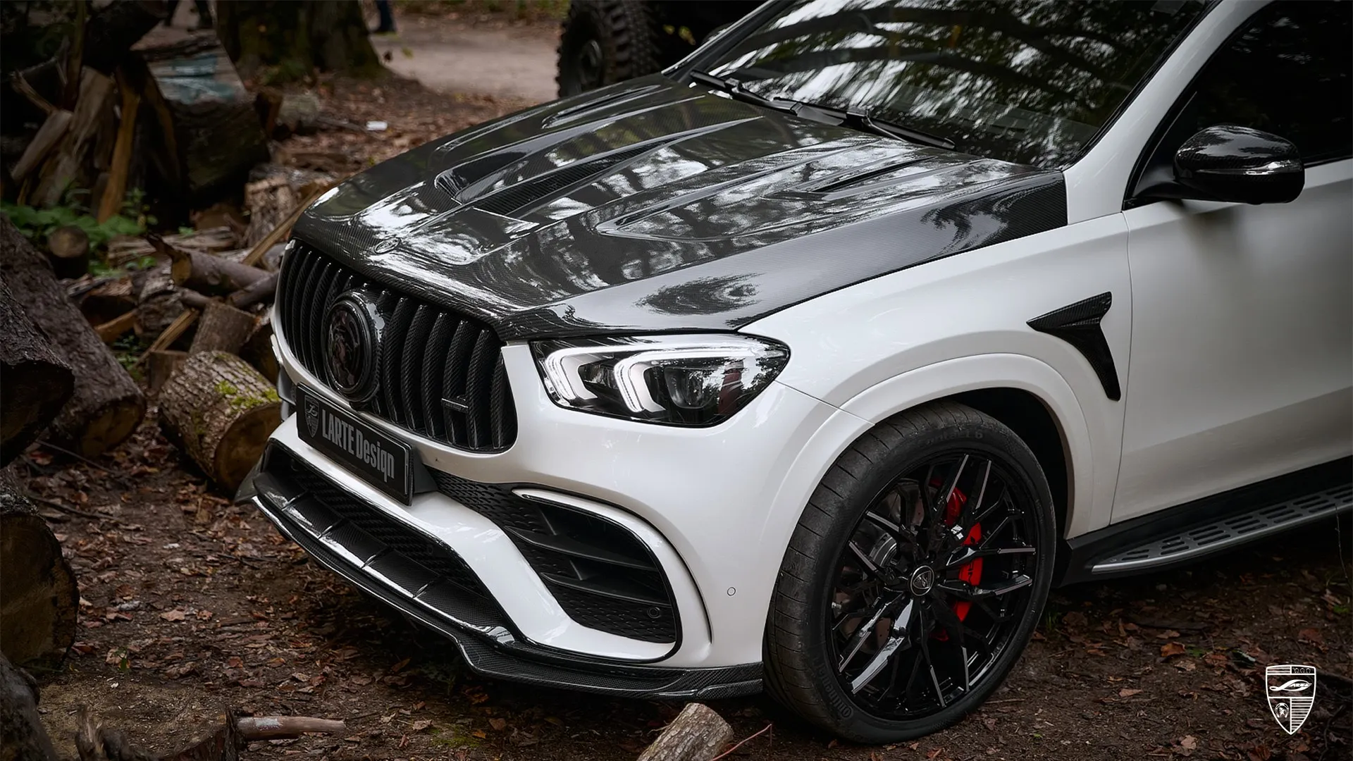 2026 Mercedes GLE Coupe 63s AMG – weißer SUV mit Tuning-Upgrade und Carbon-Details