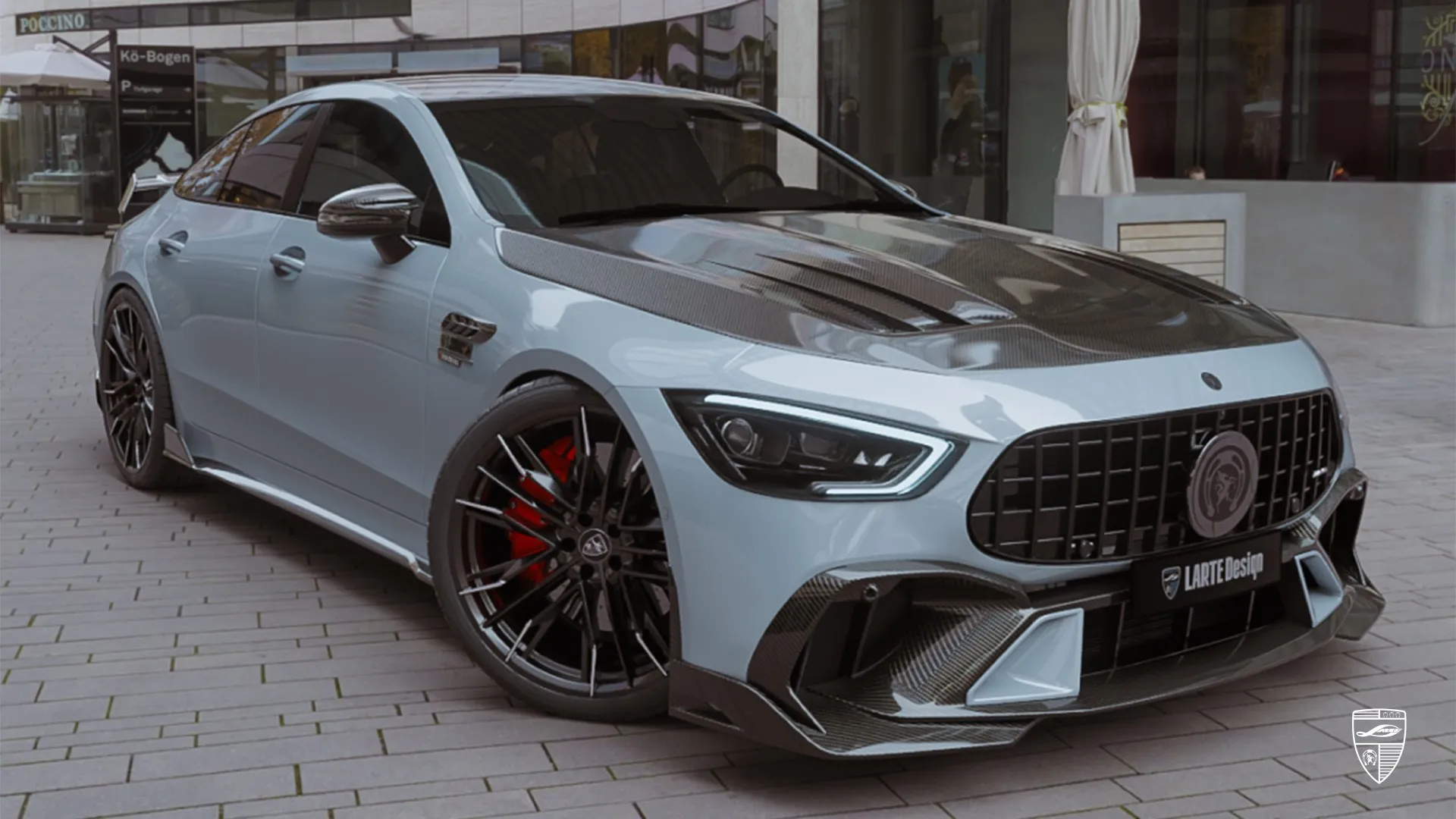GT 53 X290 Facelift – Sportlicher Custom-Look Mercedes GT 53 X290 Facelift aus Düsseldorf – Alpingraues Luxusauto im sportlichen Look