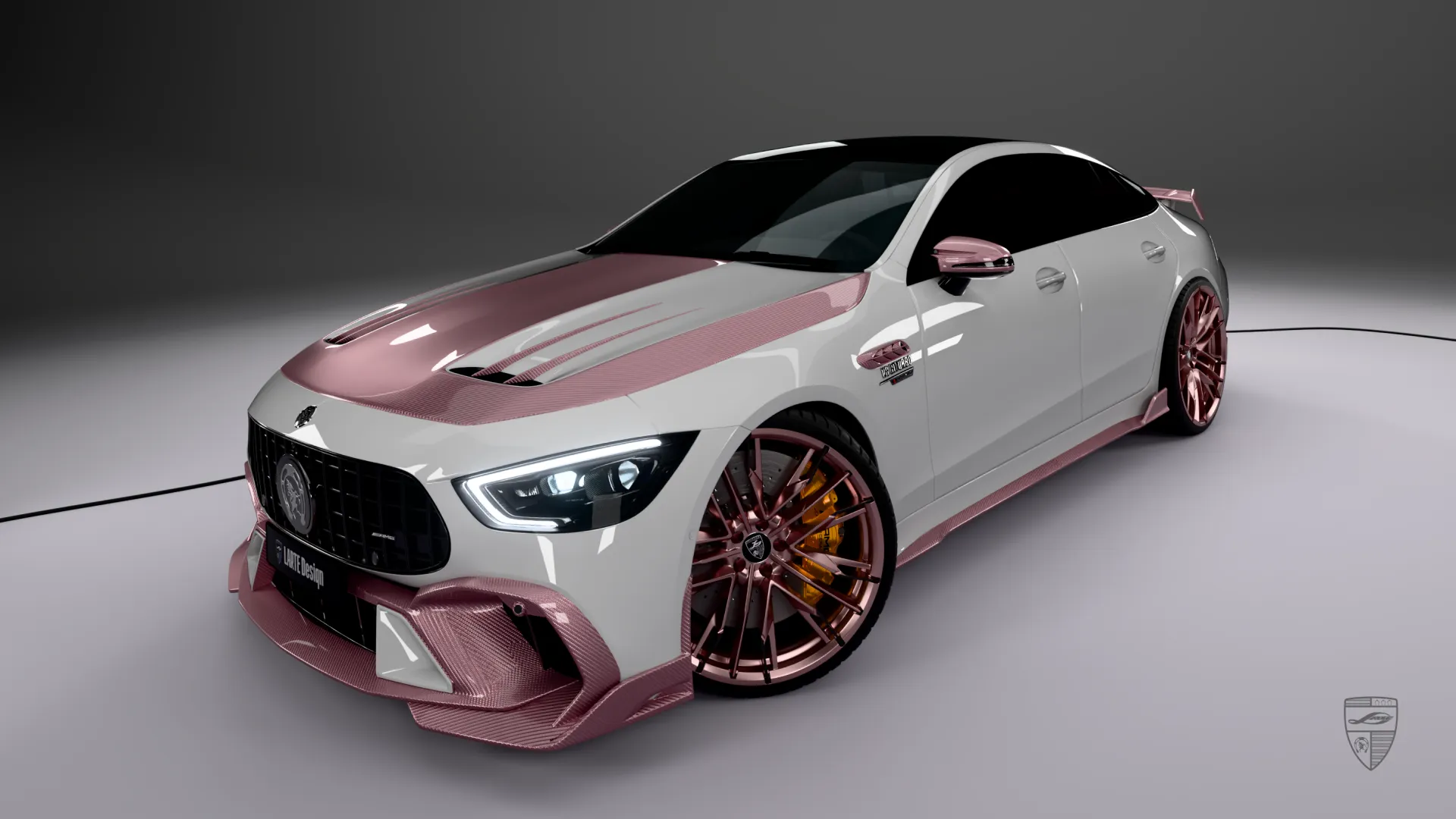 Mercedes-AMG GT 53 Facelift front three quarter perspective